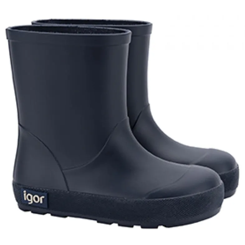 Anti-Slip Function Lace Up Igor Boy's and Girl's Yogi Rain Boots - Marino