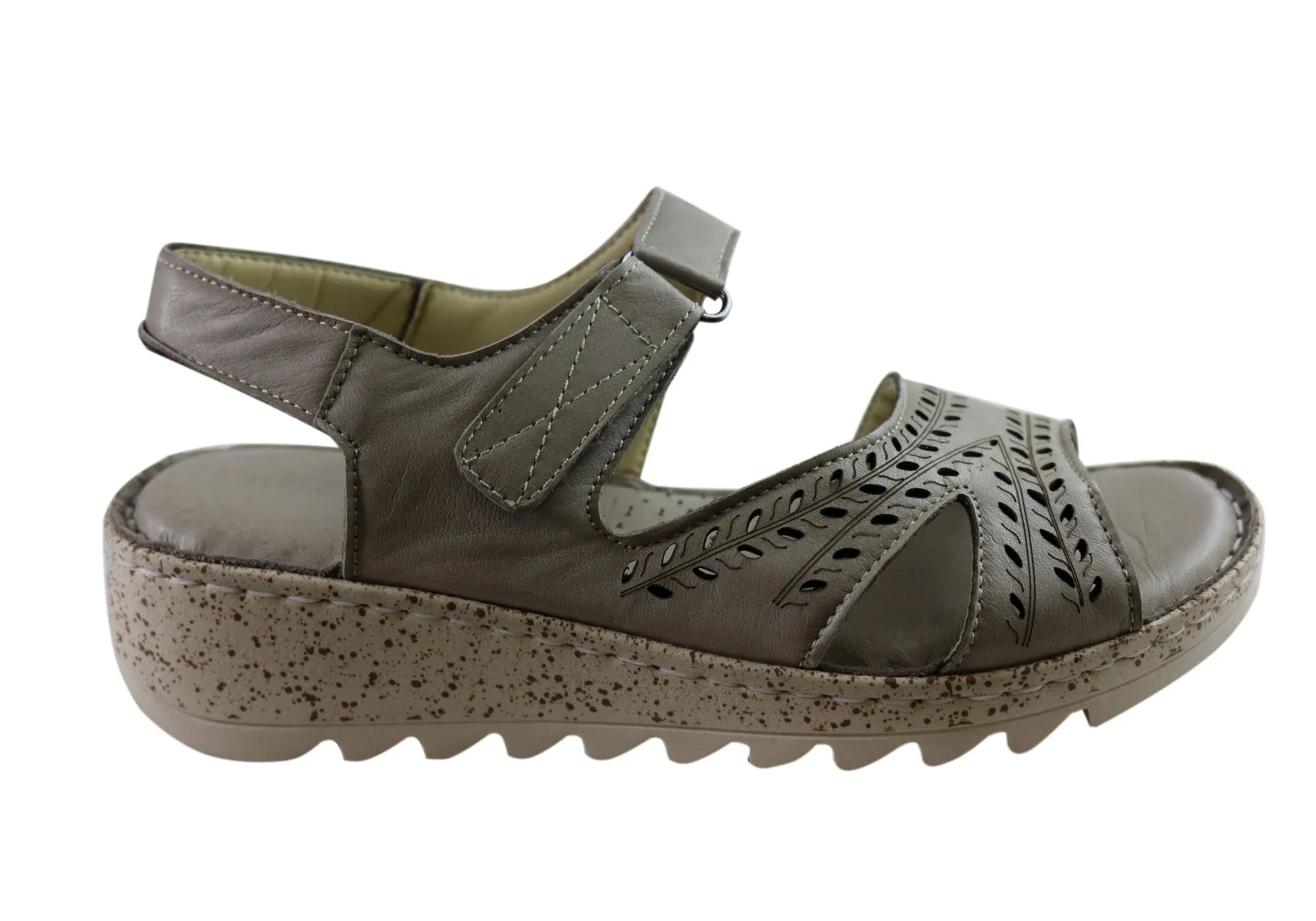 Footwear for Men Simple Footwear Orizonte Blanche Womens European Comfortable Leather Sandals