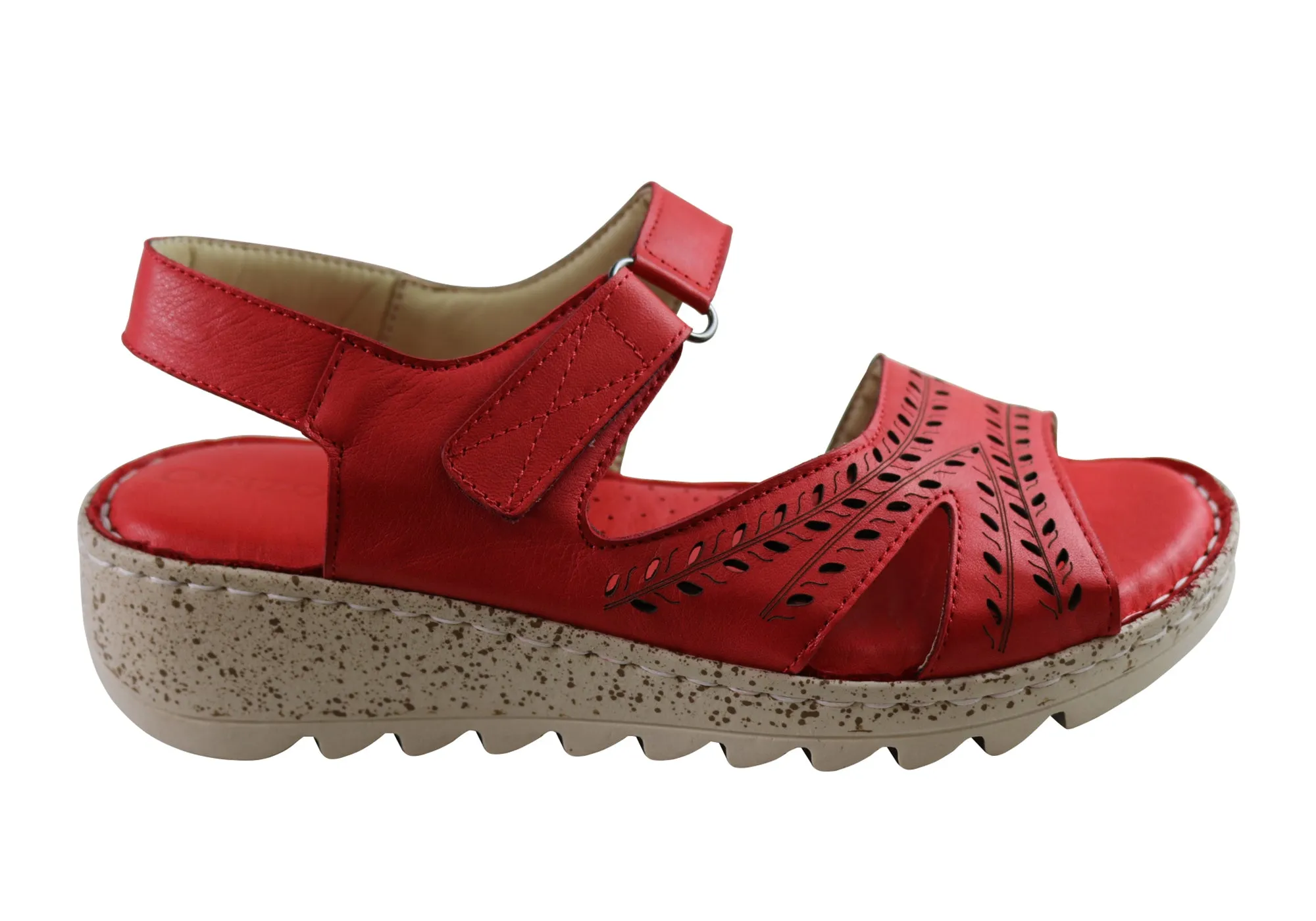Orizonte Blanche Womens European Comfortable Leather Sandals Shore Style