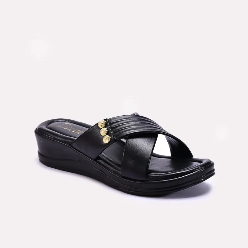 Sail Vibe Black Comfy Casual Slippers 0412421