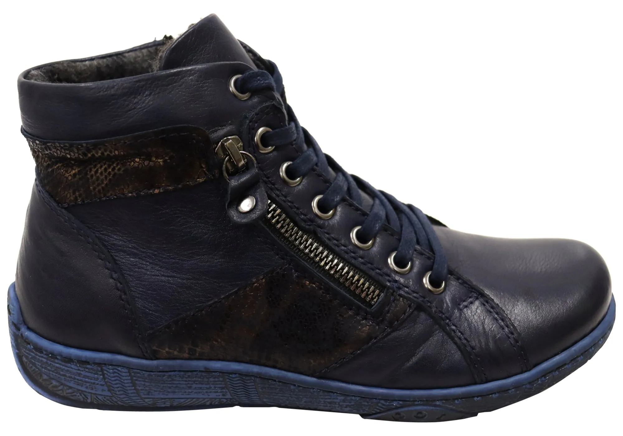 Orizonte Pancho Womens European Comfortable Leather Ankle Boots Rugged Built Hiking Trails
