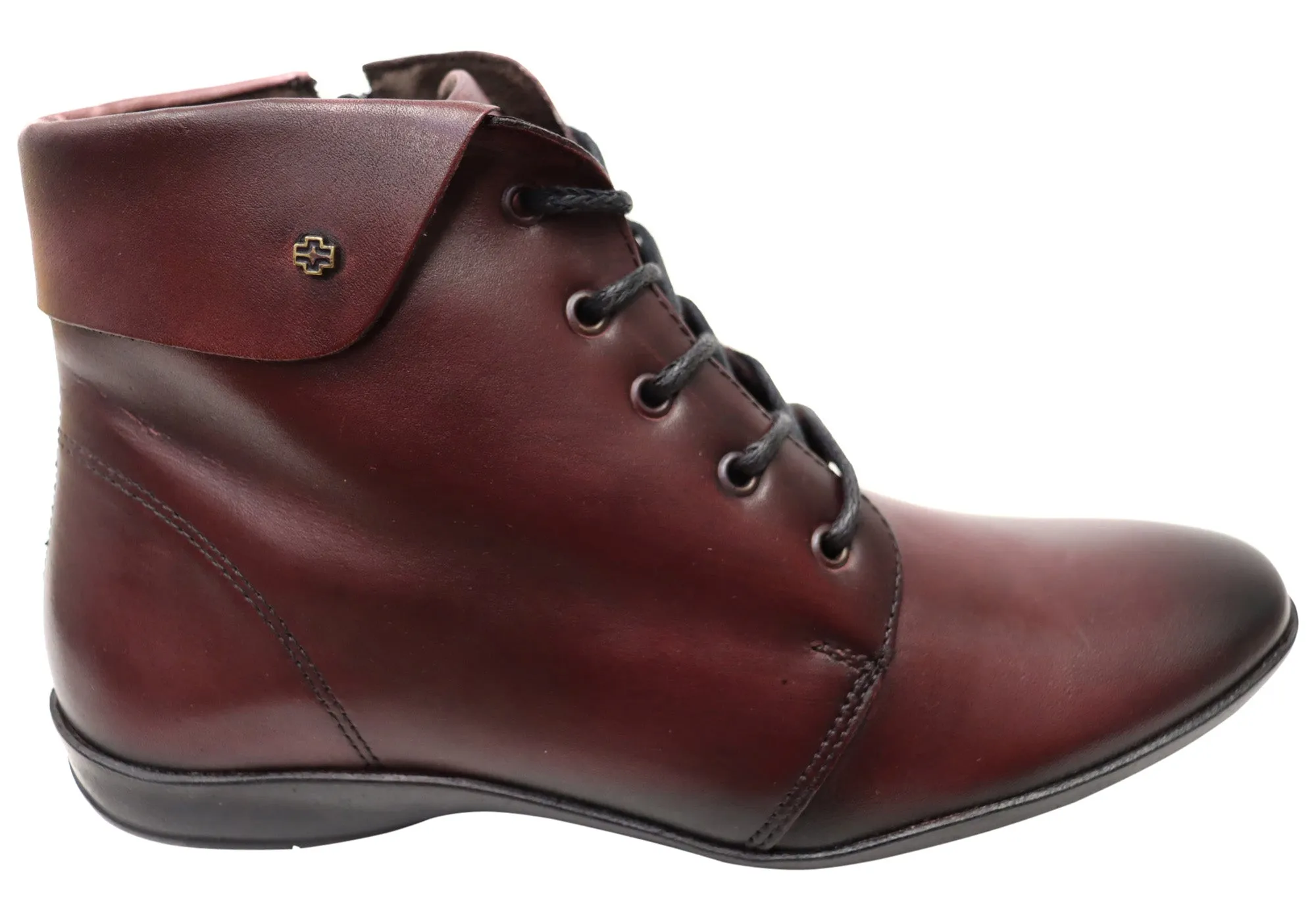 Urban Trail Urban Comfort Perlatto Marie Womens Comfortable Leather Ankle Boots Made In Brazil
