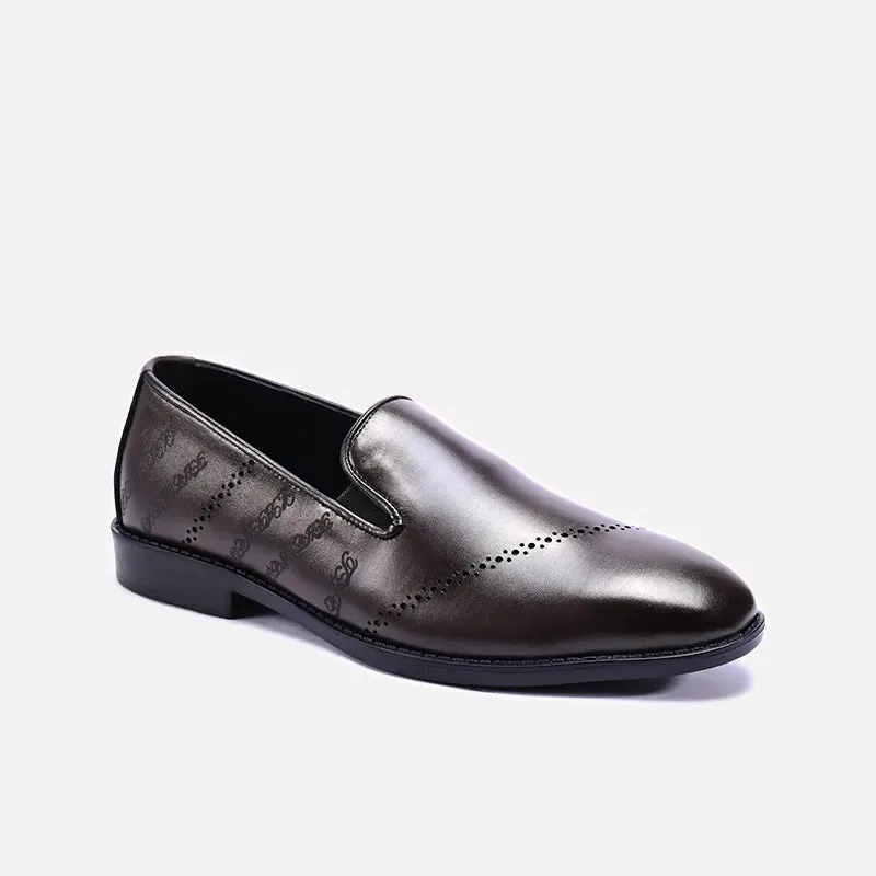 Colton Brown Slip On Dress Shoes 0111080 Polished Silhouette