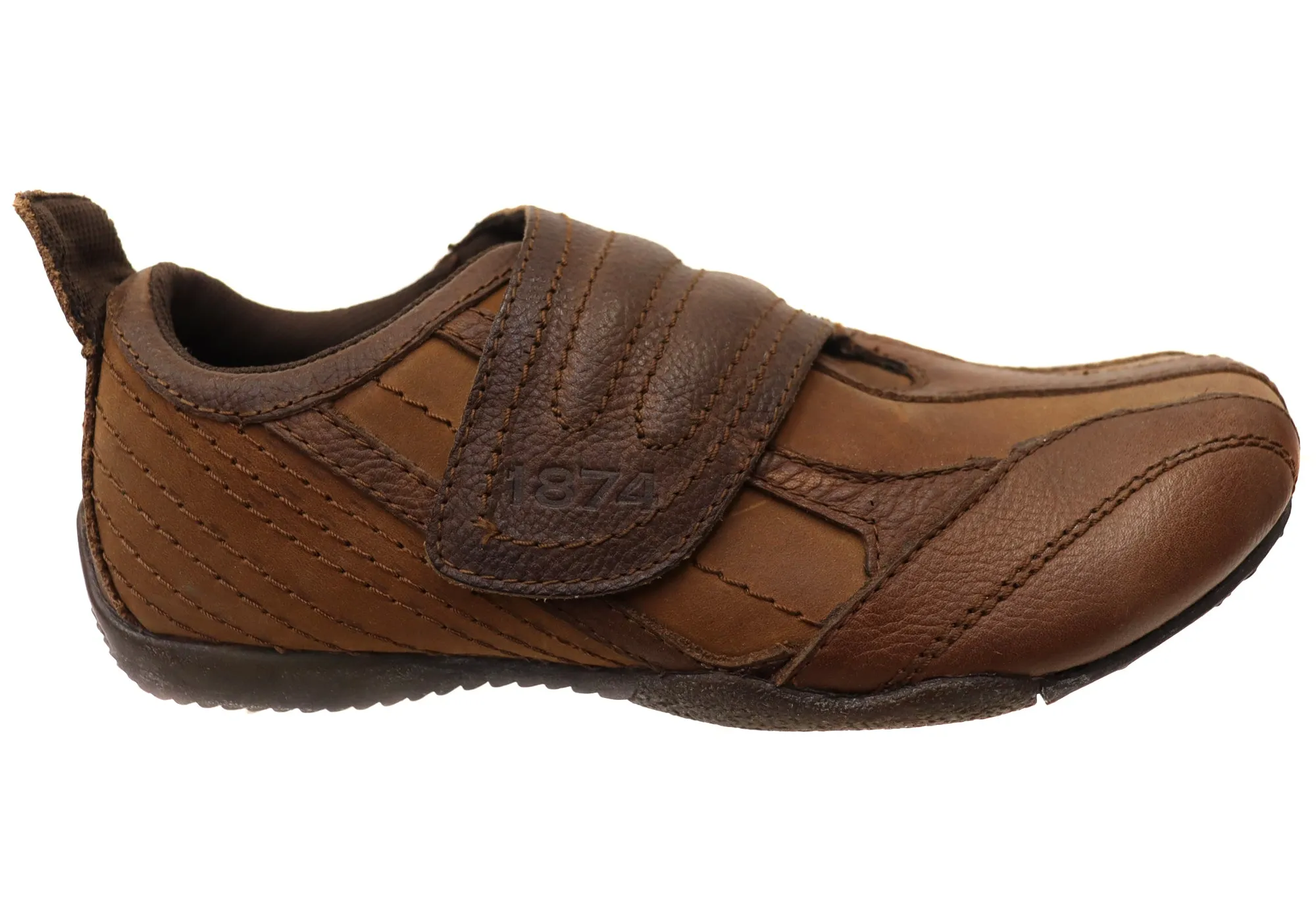 Light Grip Firm Grip Slatters Zodiac Mens Leather Comfortable Shoes With Adjustable Strap