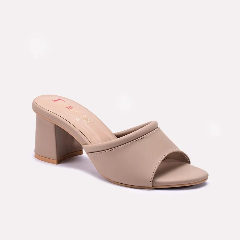 Fawn Block Heel Casual Slippers 0413391 High Top