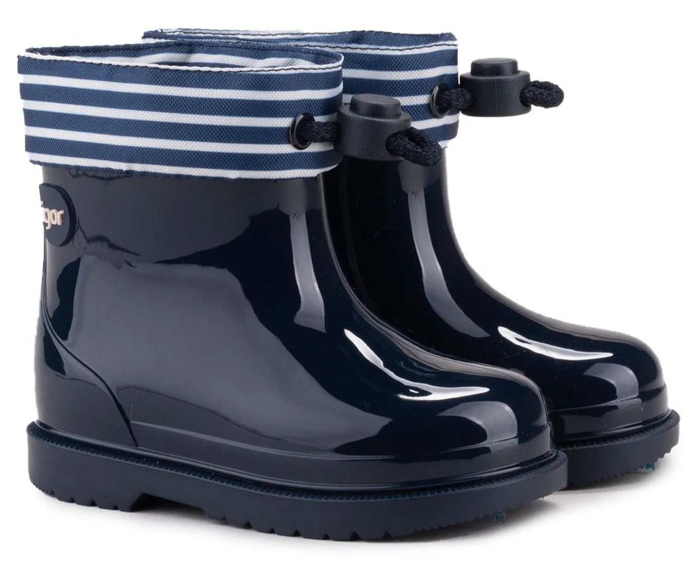 Igor Boy's and Girl's Bimbi Navy Rain Boots, Navy Blue Art Gallery Fashion Show