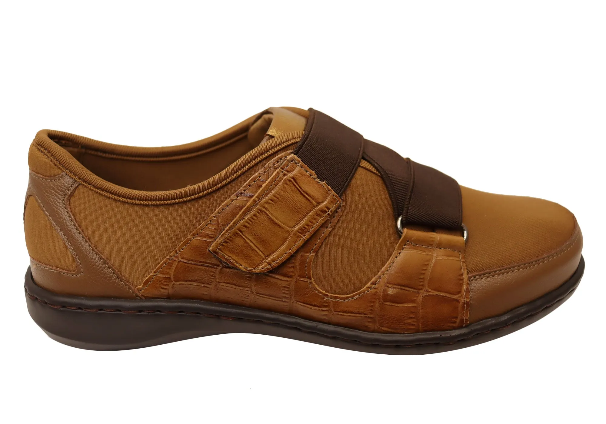 Opananken Jenni Womens Comfortable Brazilian Leather Shoes Rock Guard