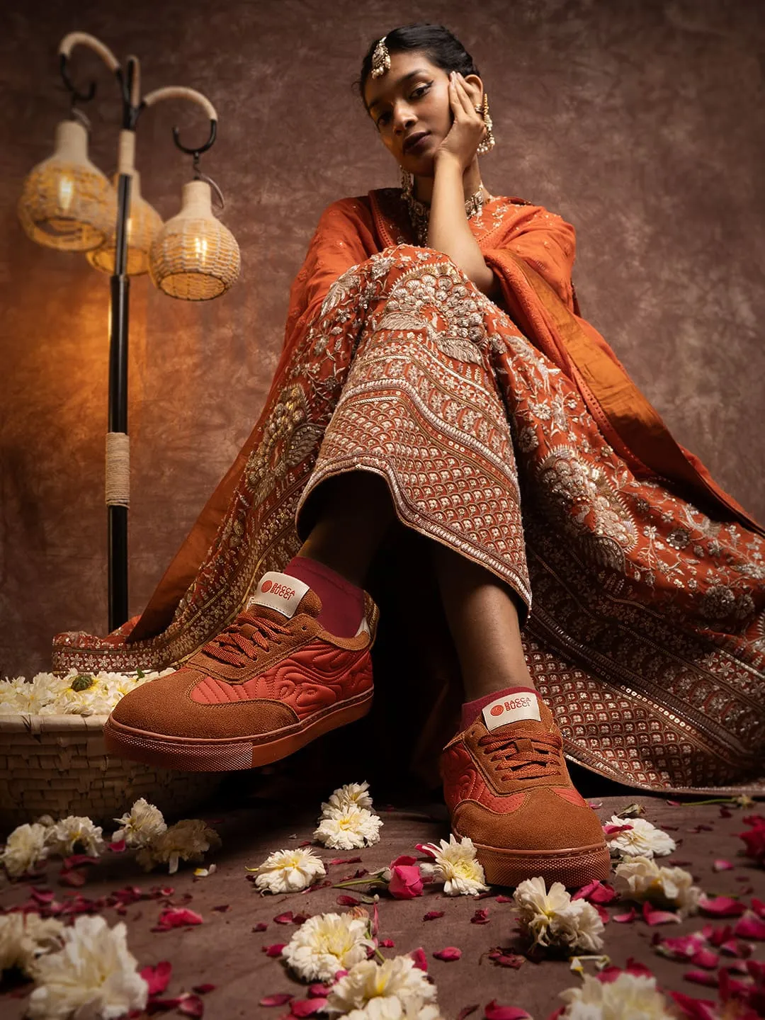 RANGREZA ETHNIC by Bacca Bucci ?C Sneakers for Indian Festive & Ethnic Wear Heel Safe Posture aid