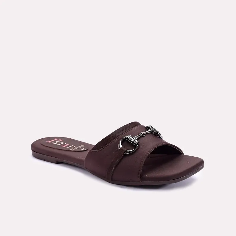 Womens Maroon Casual Slippers 0412986 Mesh Fire Red