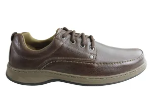Bradok Mens Classic Lace Comfortable Leather Shoes Made In Brazil Modern workwear Skill Work