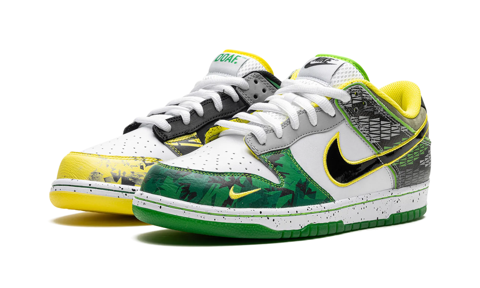 Grippy Sole Gentle Grip Dunk Low "What the Duck Away University of Oregon PE"