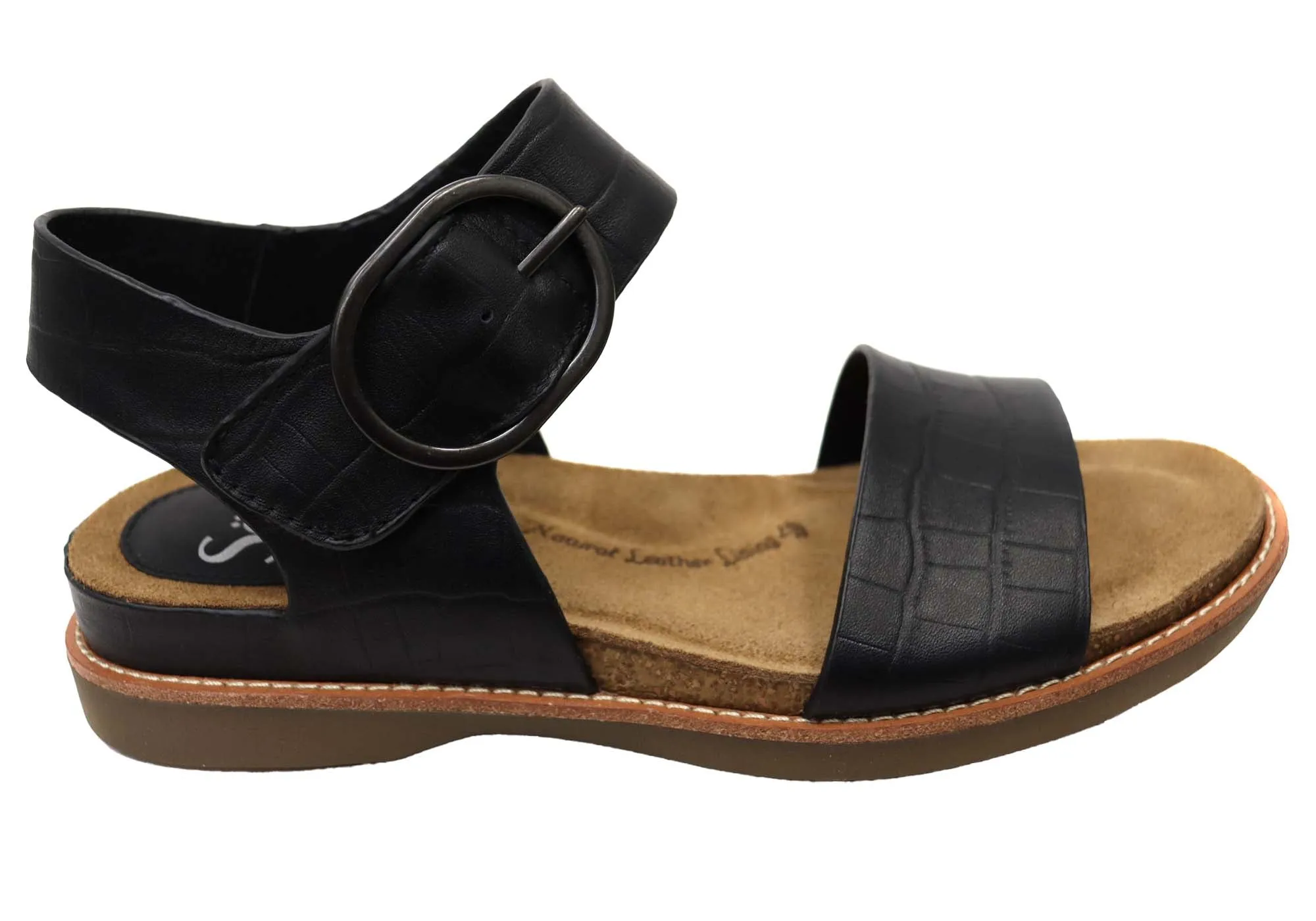 All-day Comfort Shoes Footwear for Summer Sofft Bali Womens Leather Sandals With Cushioned Comfort Footbed