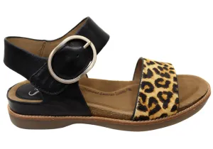 Sofft Bali Womens Leather Sandals With Cushioned Comfort Footbed Beach Mode