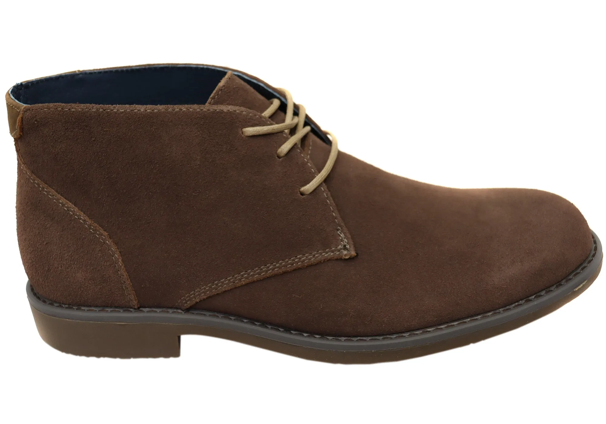 Hush Puppies Terminal Mens Extra Wide Width Leather Suede Boots Special Fit Matte Line
