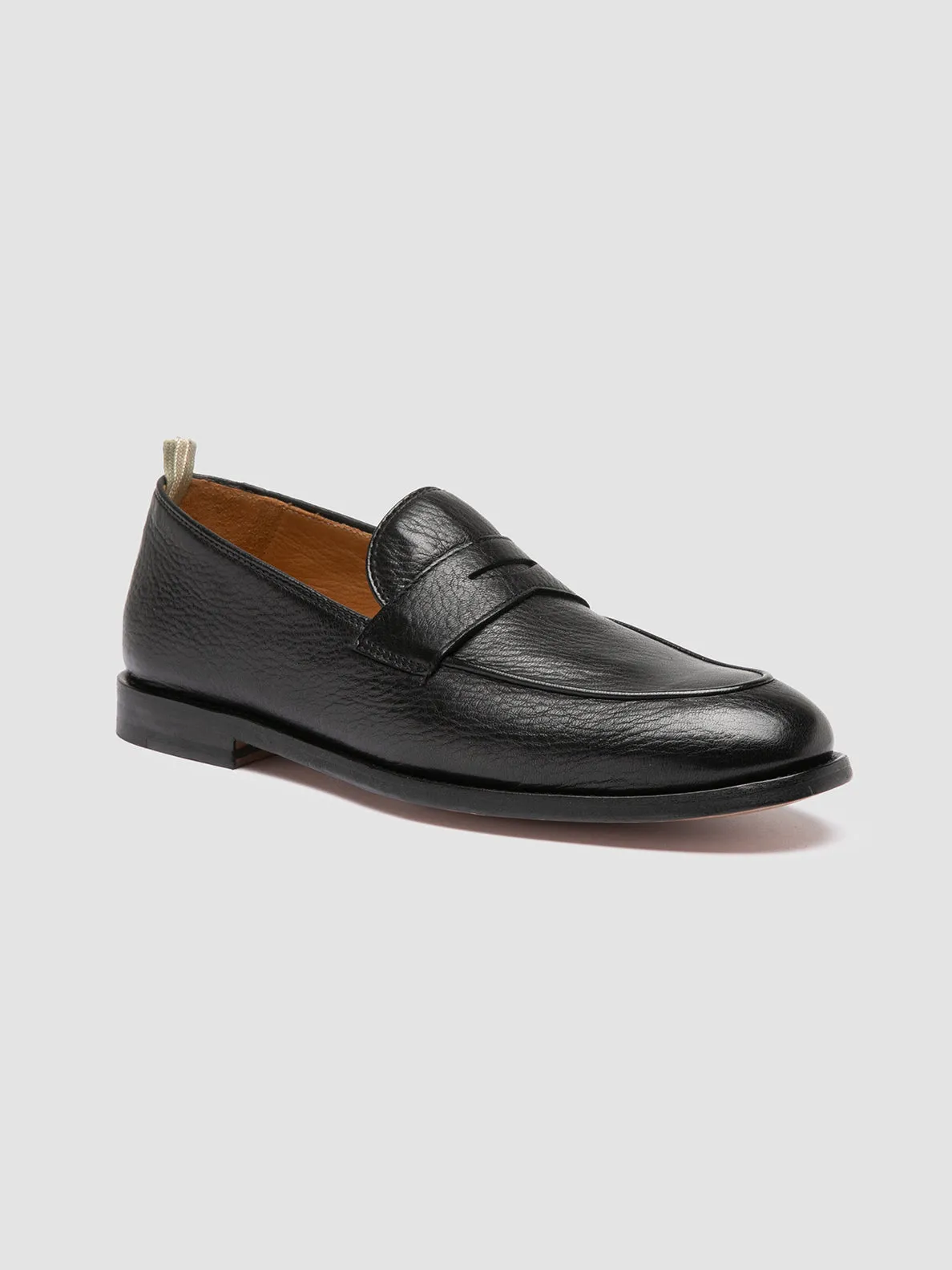 Daily Walk Foot Control OPERA 001 - Black Leather Penny Loafers