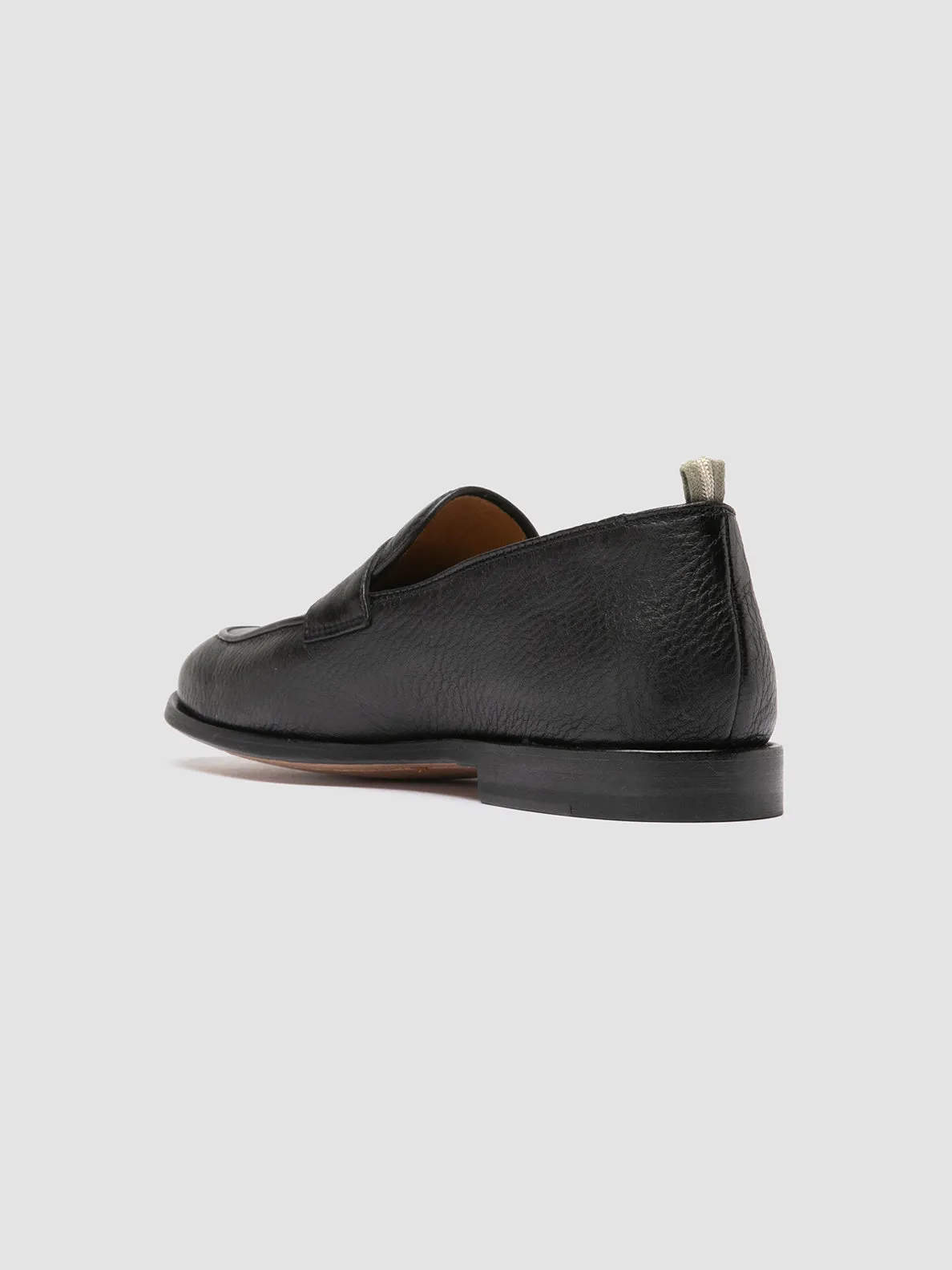 dirt path OPERA 001 - Black Leather Penny Loafers
