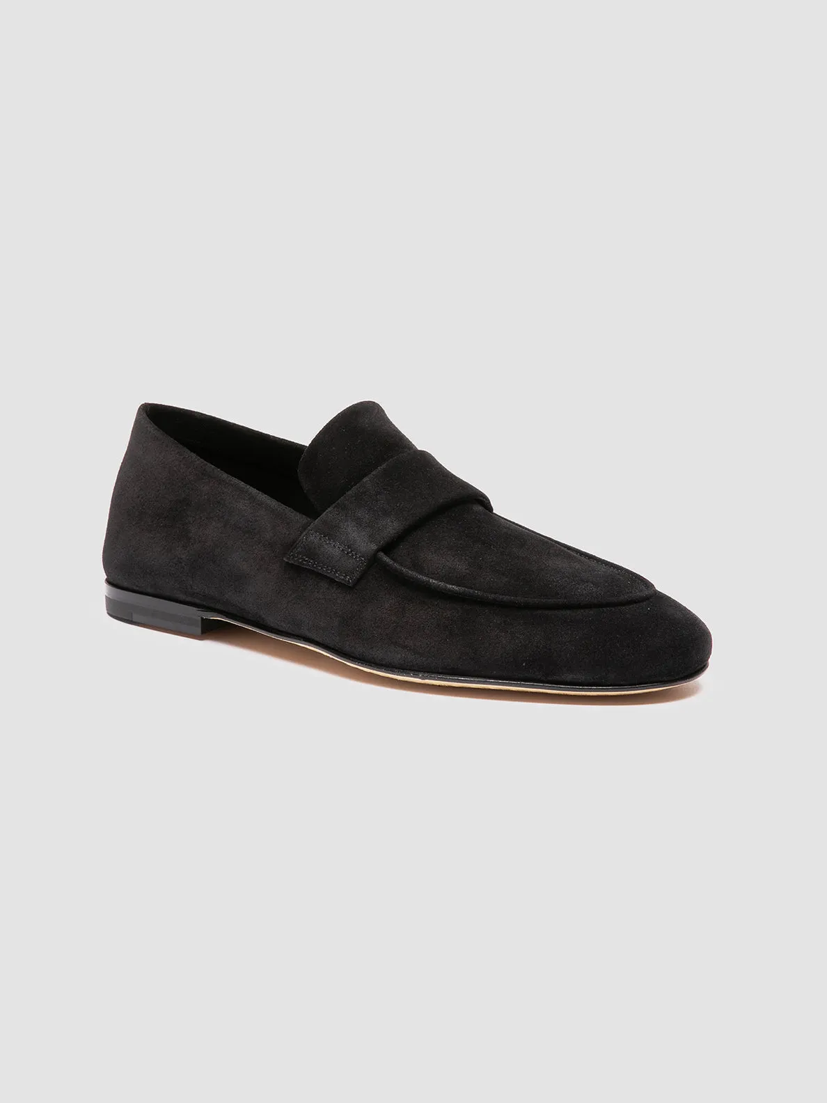 AIRTO 001 - Black Suede Loafers Relax Movement Feet Wellness