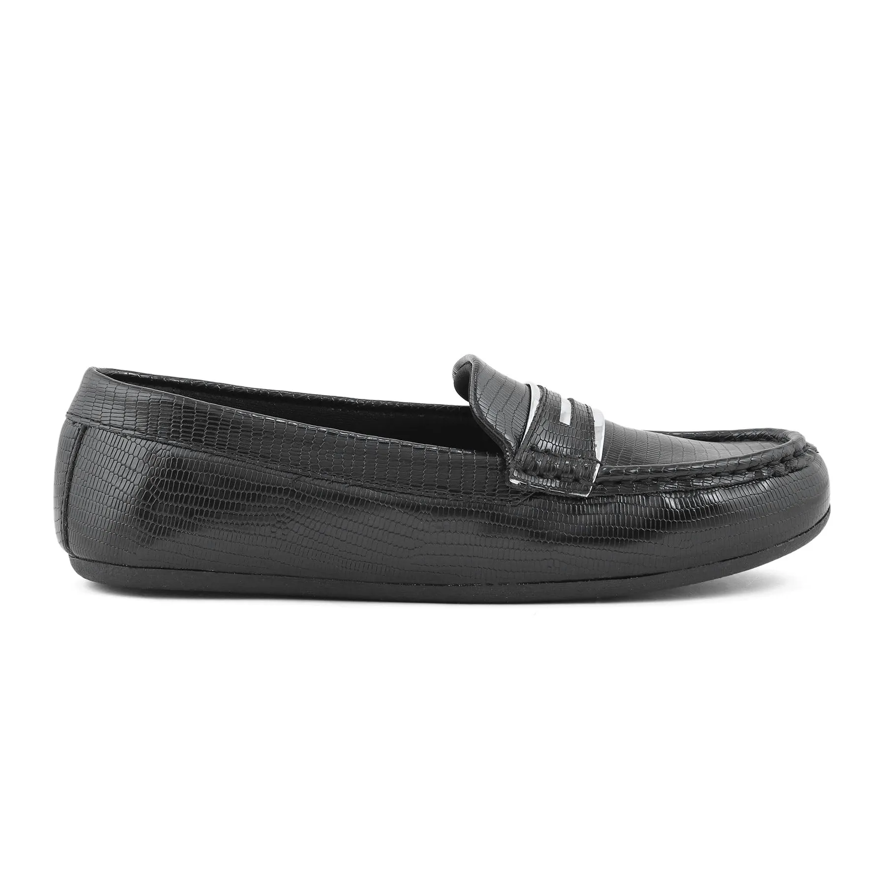 Black Moccasin WN4411 Refined Style High Top