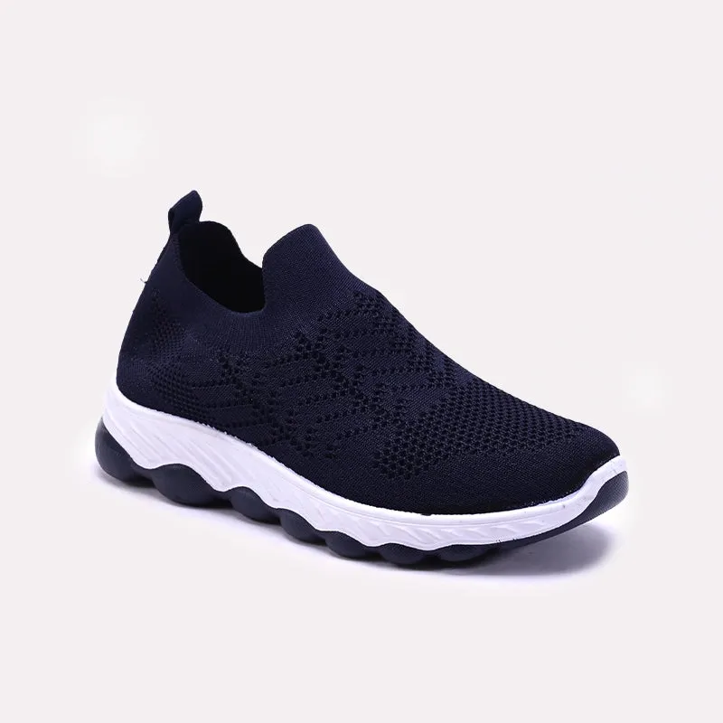 Motion Day Navy Blue Slip On Sneakers For Women 0440842