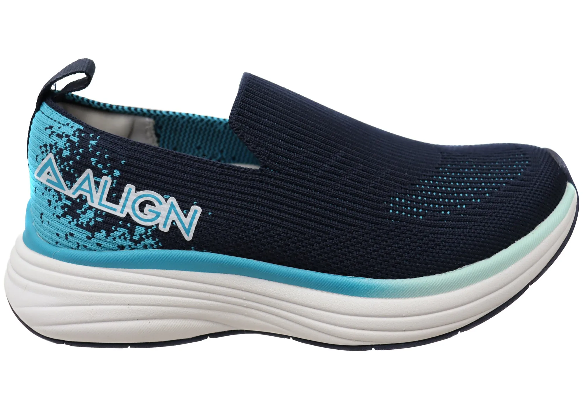 Align Thorne Womens Supportive Wide Fit Arch Support Slip On Sneakers Fur Trim