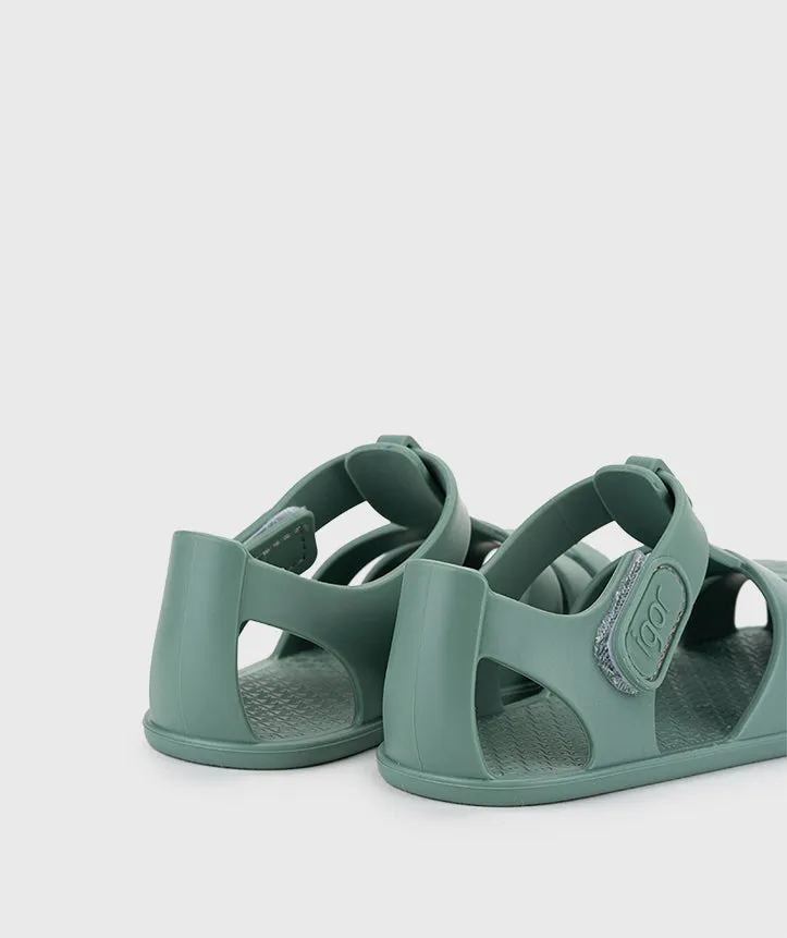 Igor Boy's and Girl's Nemo Solid Sandals, Nuevo Verde fashionable footwear Shiny Gem