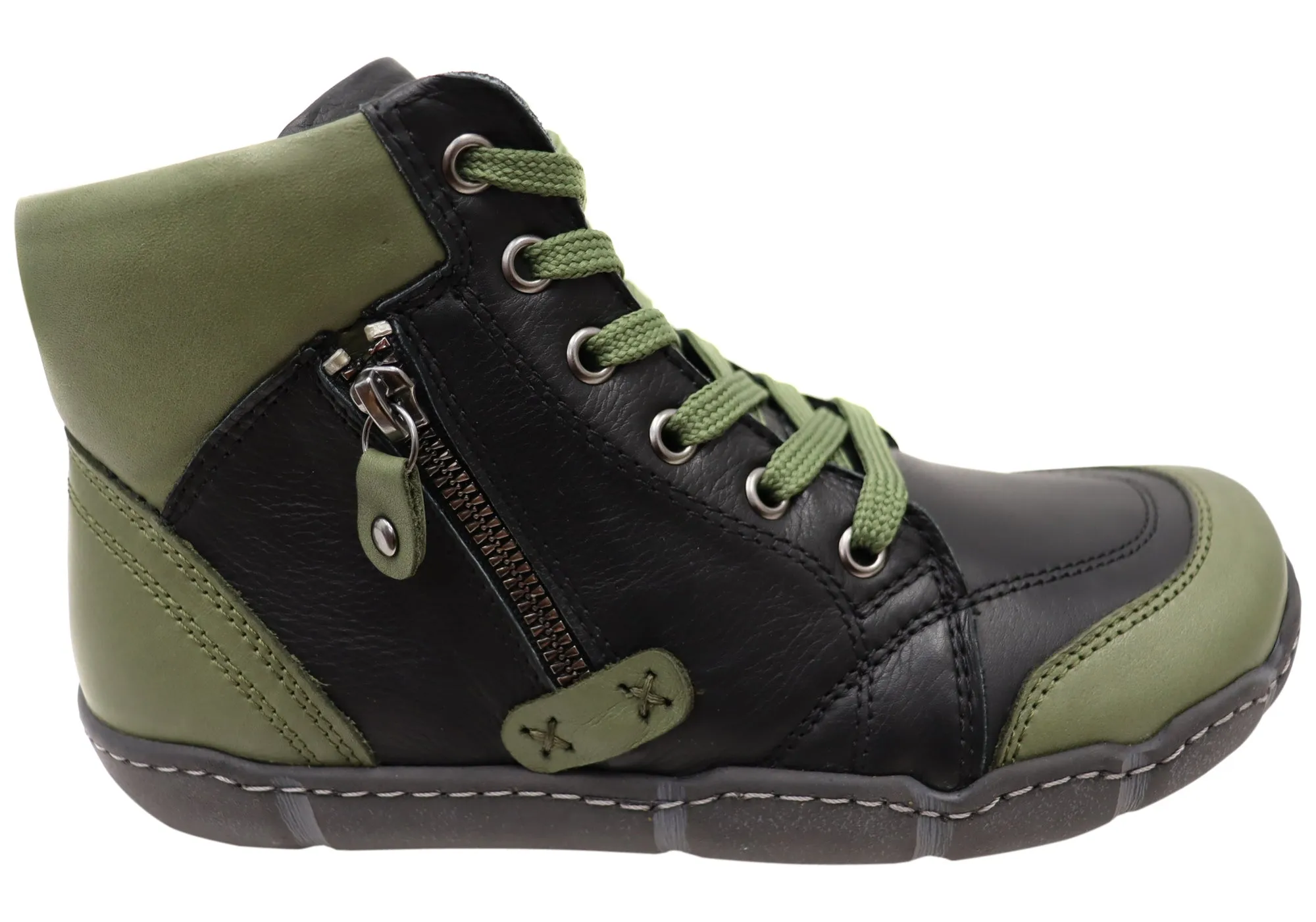 Outdoor Tough Daily Commuter Orizonte Maroona Womens European Comfortable Leather Ankle Boots