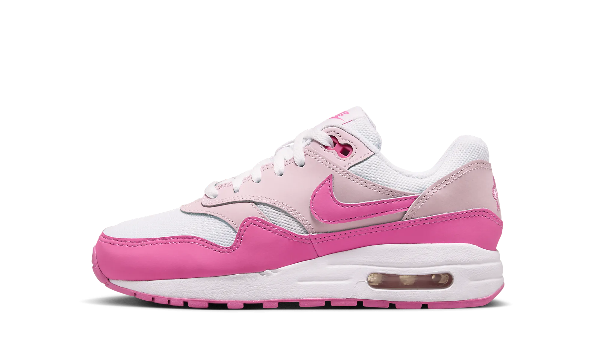 Air Max 1 Grade School "White Pink Foam" Zero Effort