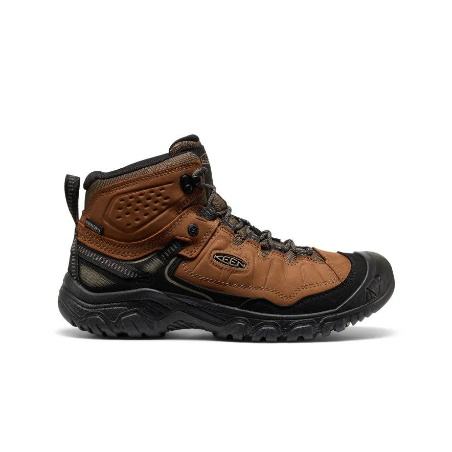 Rain Terrain Stable Support Rainy Day Commuter Men's Targhee IV Waterproof Hiking Boot  |  Bison/Black
