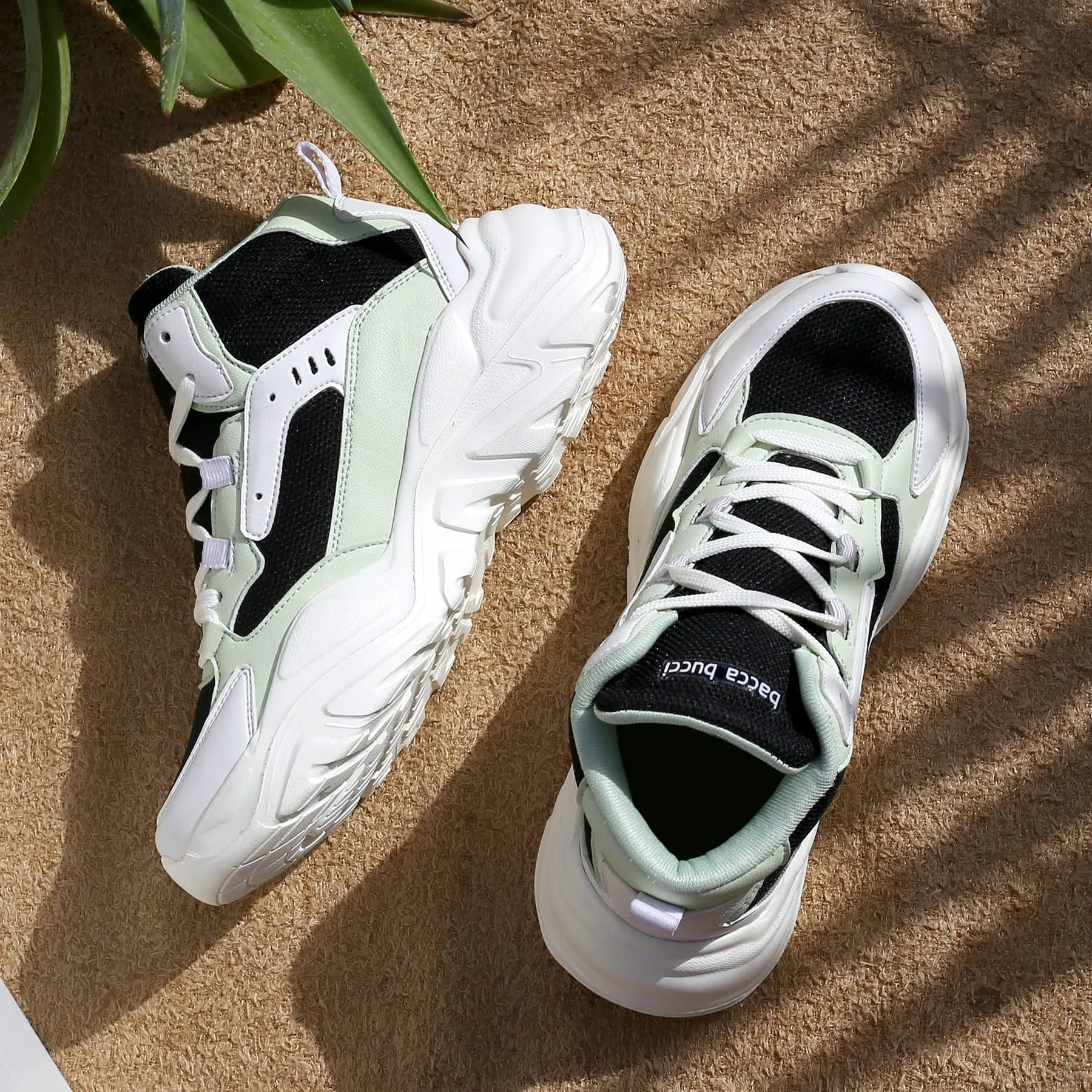 Peak Mode Bacca Bucci NYRA Mid-top Platform Fashion Sneakers For Women | StreetWear Chunky Sneakers