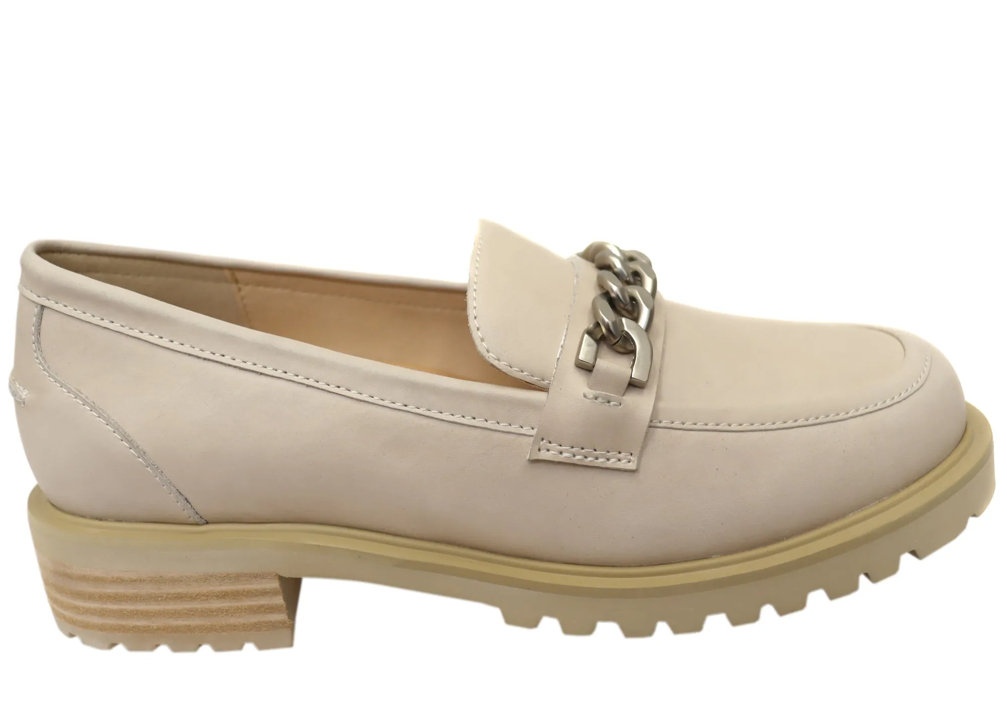 Florsheim Womens Comfortable Candice Leather Moc Toe Loafers Shoes Summer cool