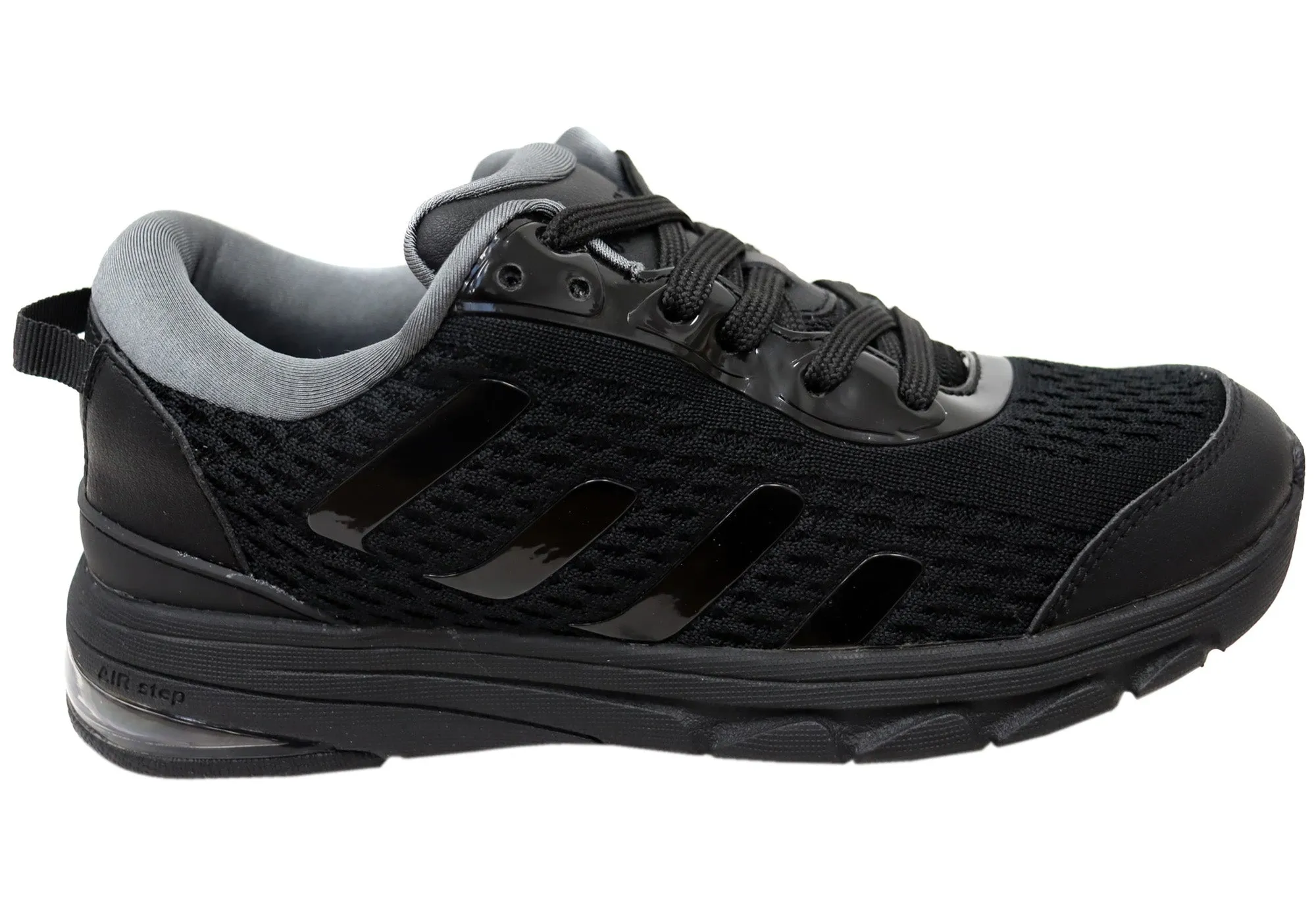 Homyped Womens Airstep Lace Comfortable Wide Fit Lace Up Shoes Slip Resistant Outdoor Explorers Urban Style