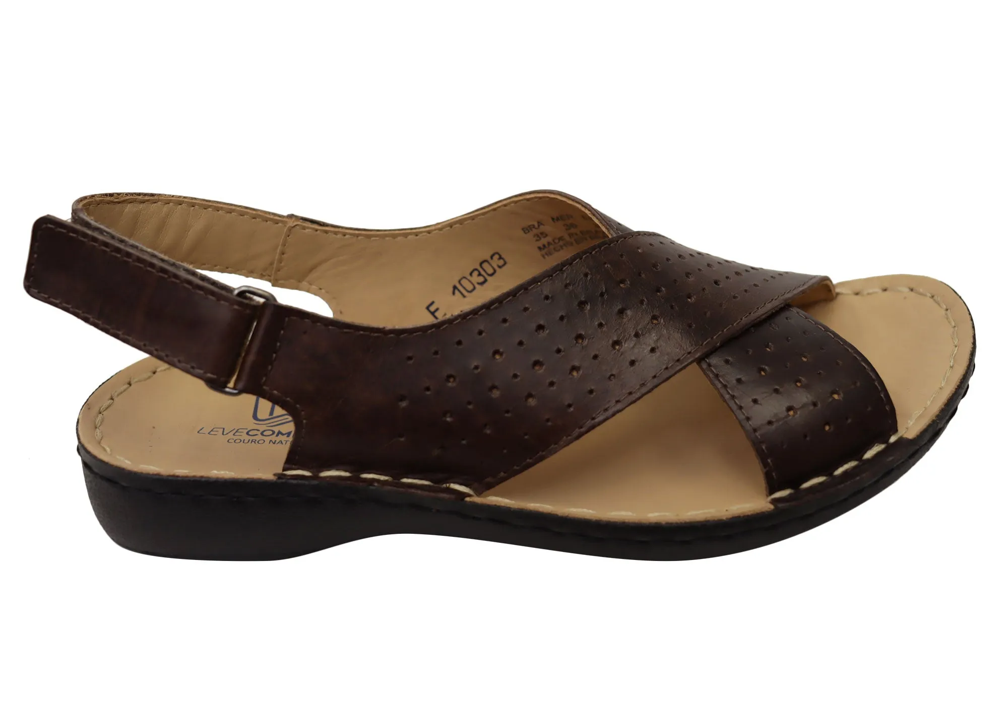 Everyday Footwear Walk Out Levecomfort Donna Womens Brazilian Comfortable Leather Sandals