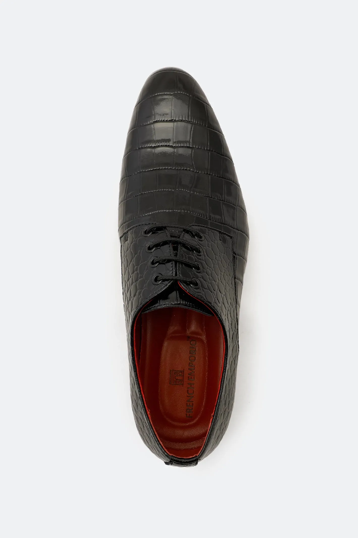 Flexible Sole Black Formal Derby Shoes