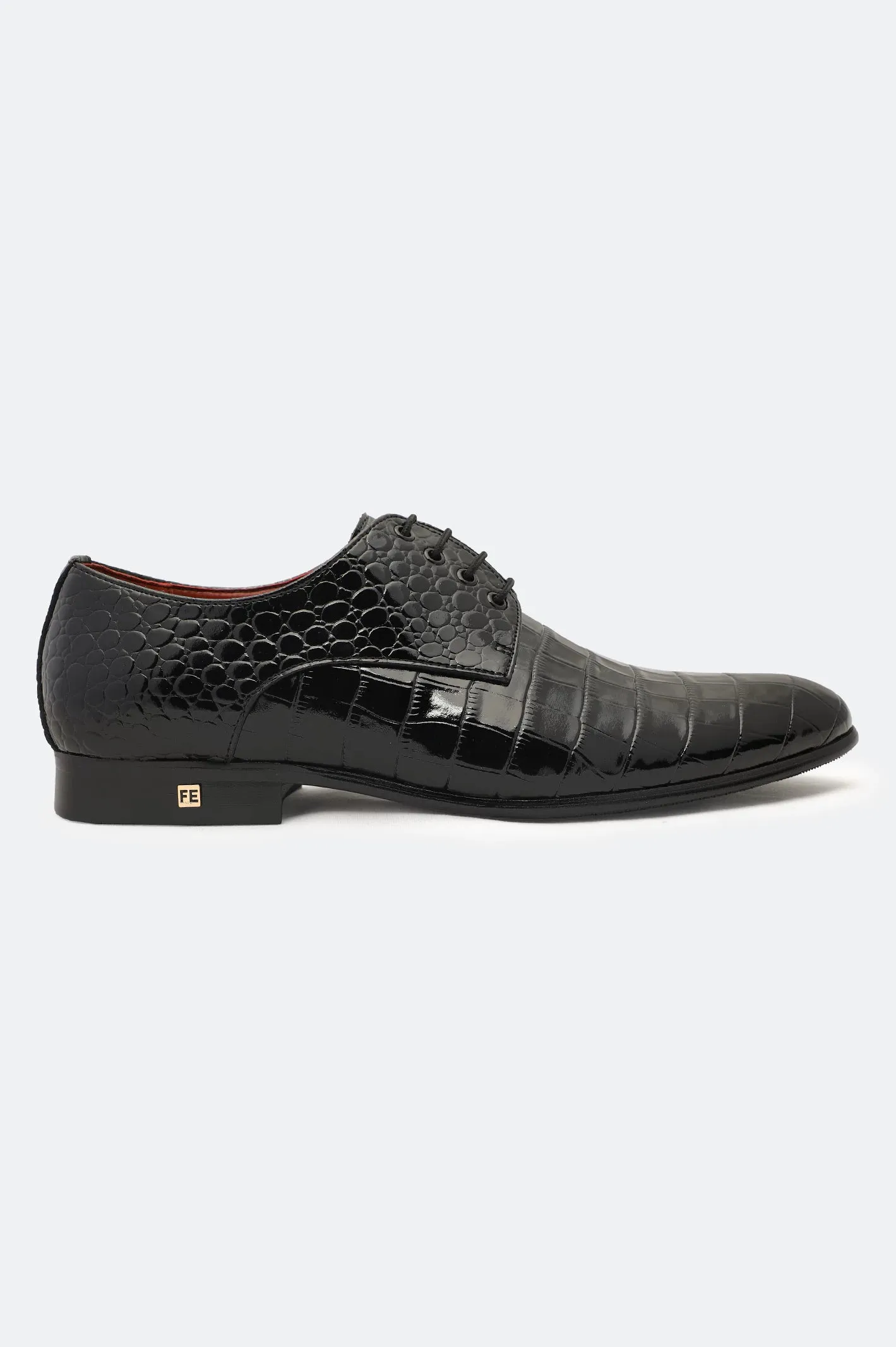 Black Formal Derby Shoes Nordic Shade Bespoke Fit