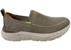 On Track Thick sole Skechers Mens Glenan Anders Comfortable Slip On Shoes