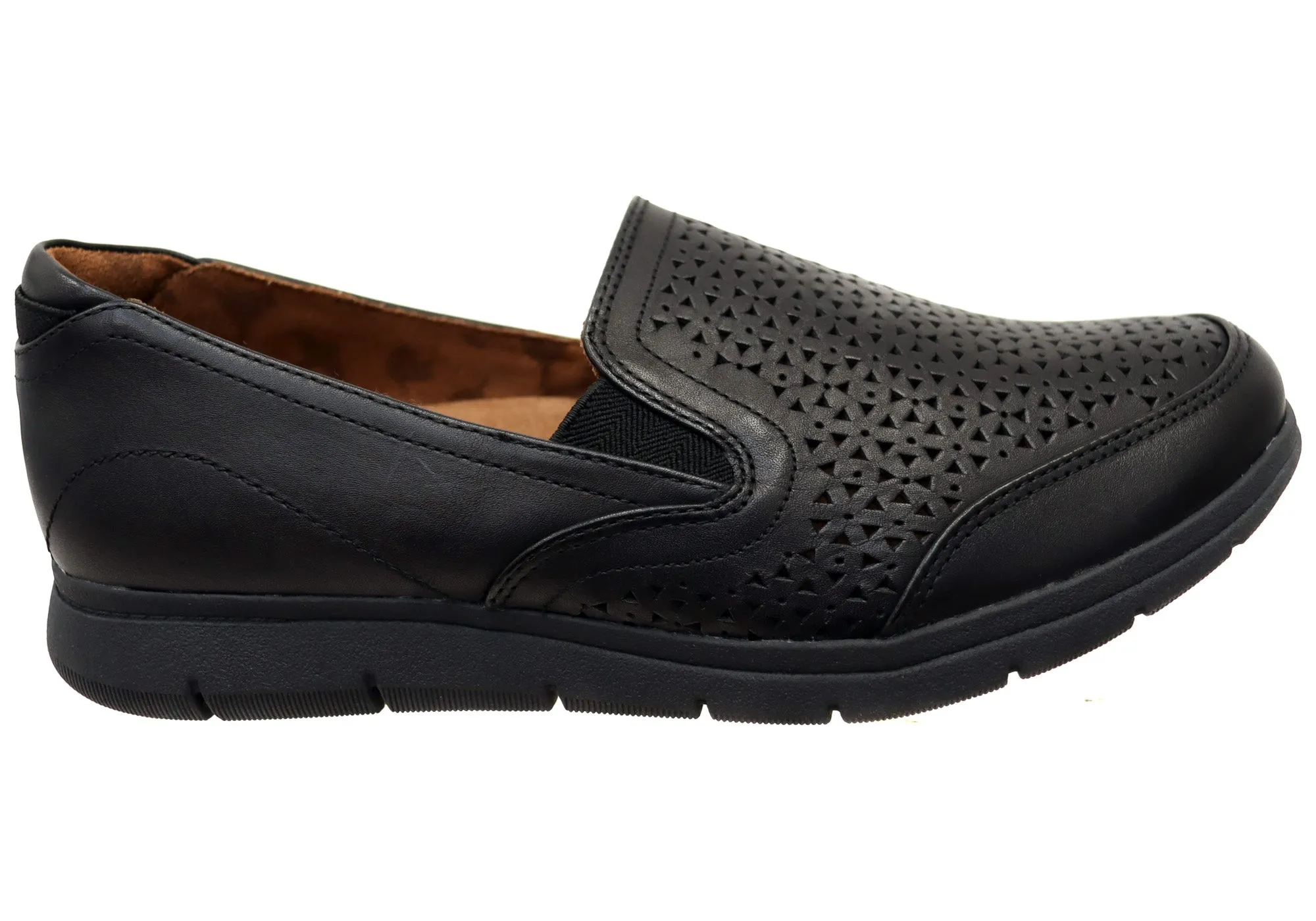 Comfort Lining Cobb Hill Lidia Slip On Comfortable Leather Shoes