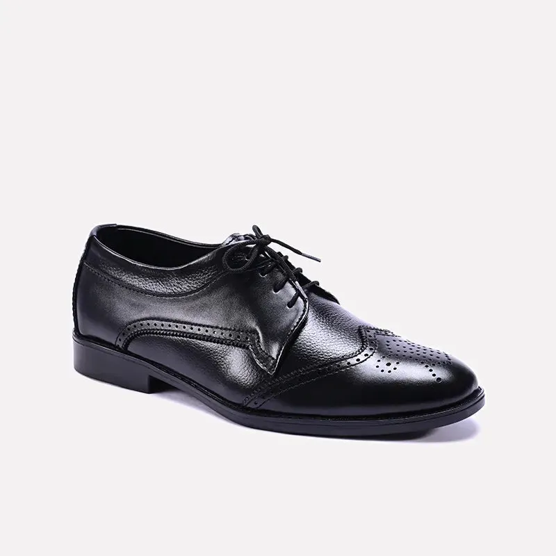 Ivybrook Black Derby Shoes 0111086 Crisp Edge