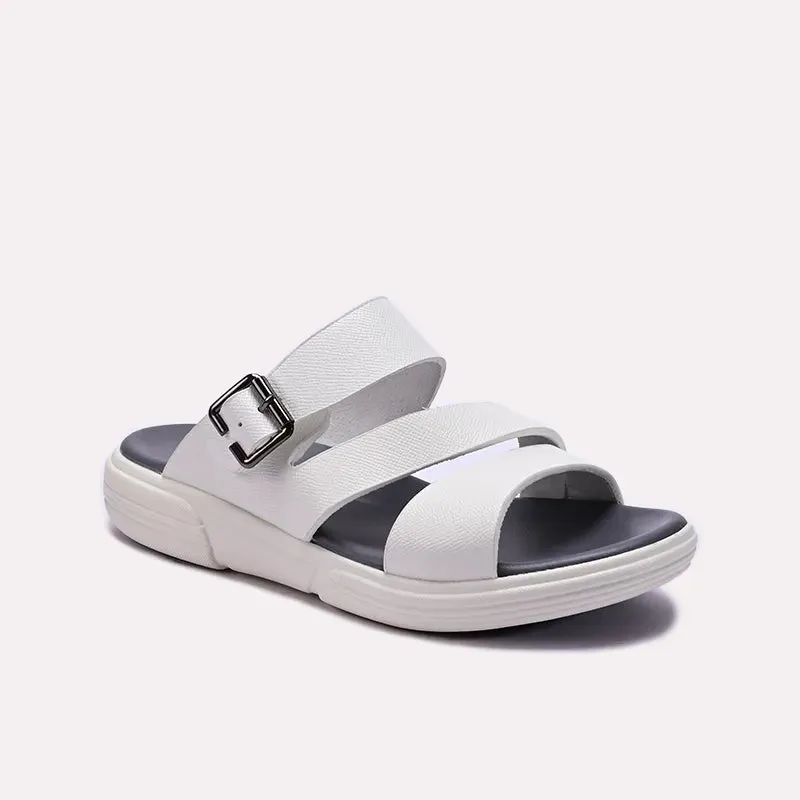Relaxation Mode Comfort Sandals Mens White Casual Slippers 0151117