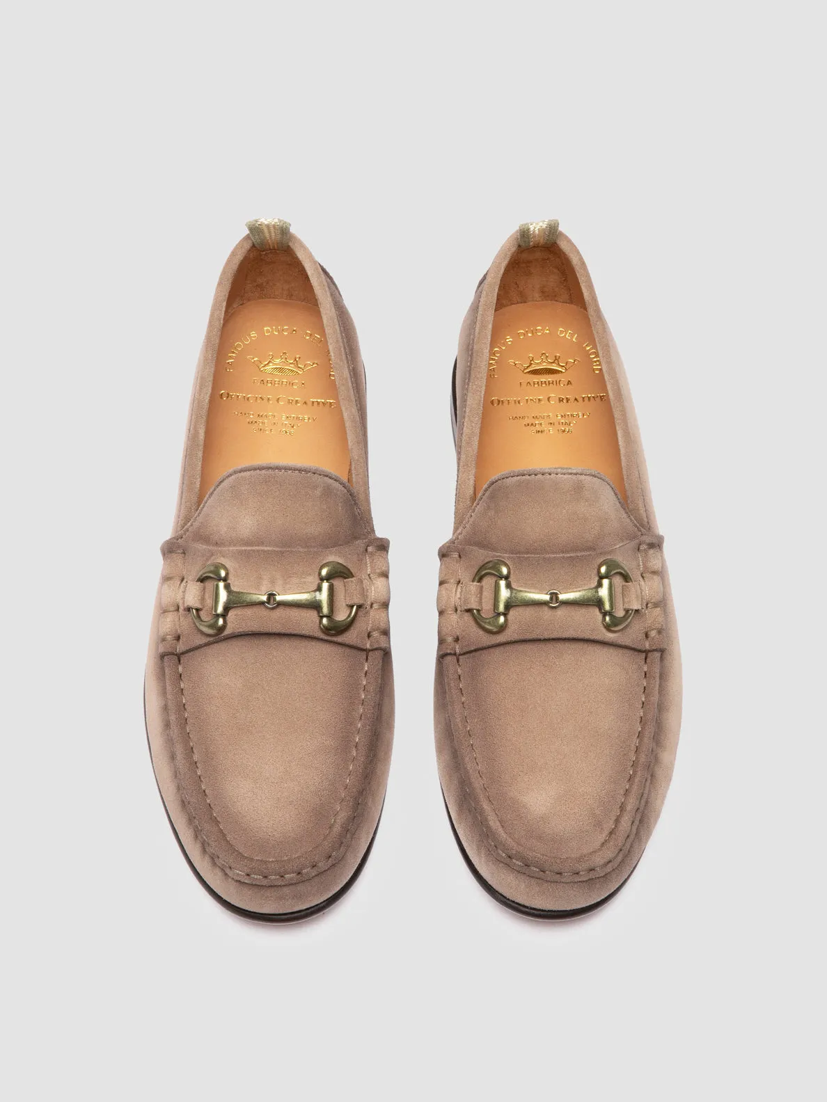 BALFRON 003 - Taupe Suede Penny Loafer Fast Comfort Cold Hike