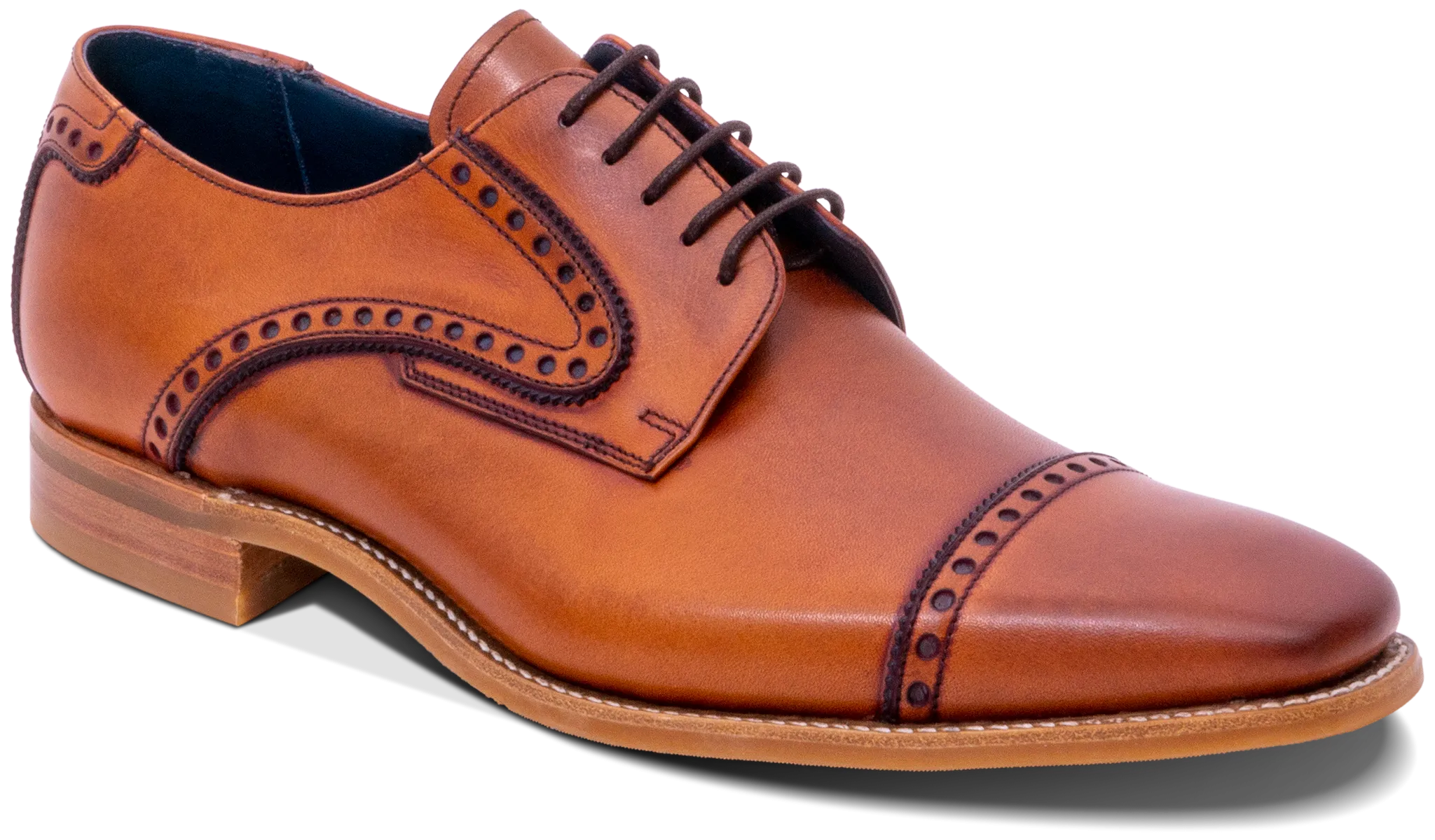 Stewart - Antique Rosewood/ Navy Performance Fit Success Walk