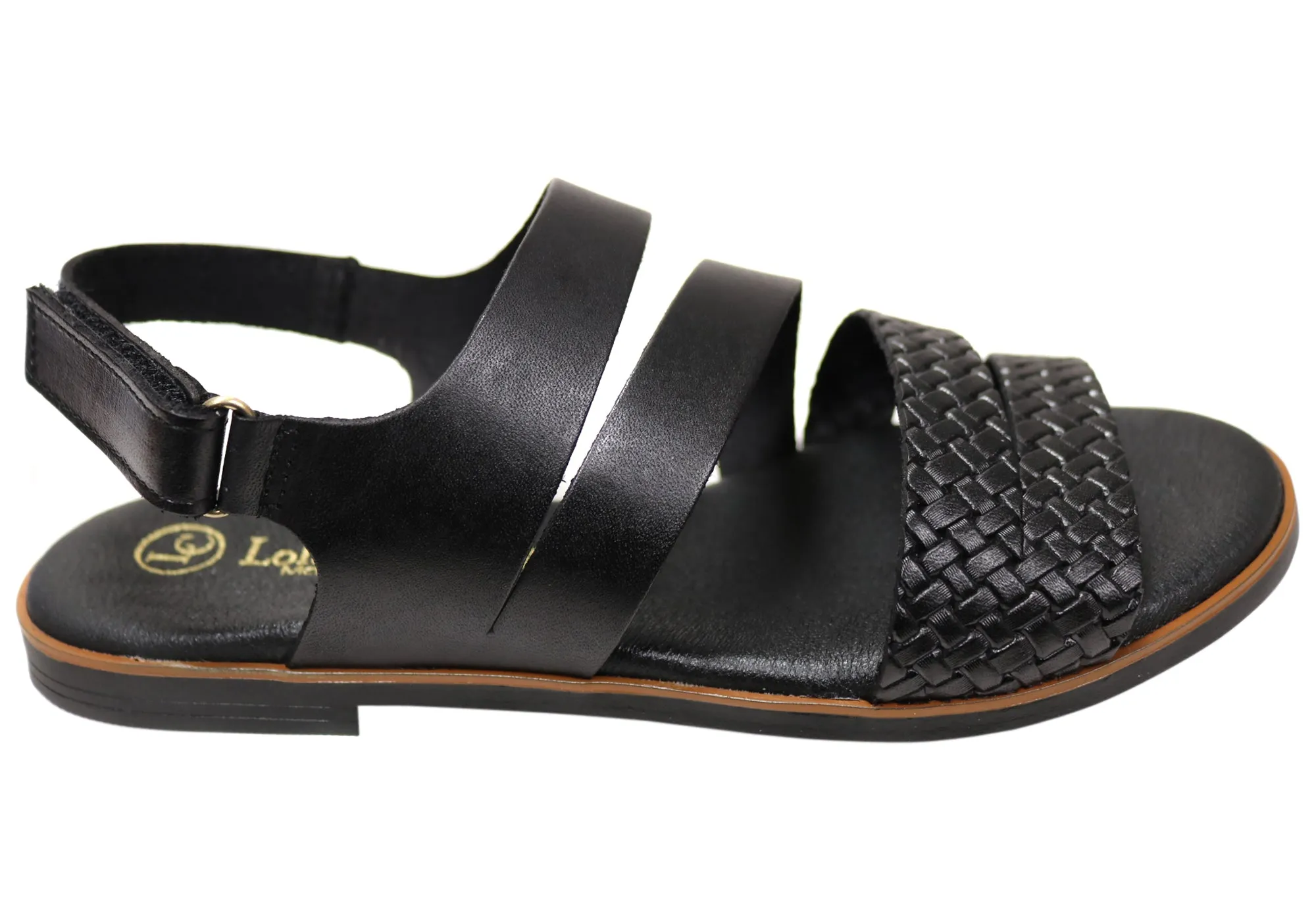Lola Canales Winkle Womens Comfortable Leather Sandals Made In Spain Eco-Friendly Footwear