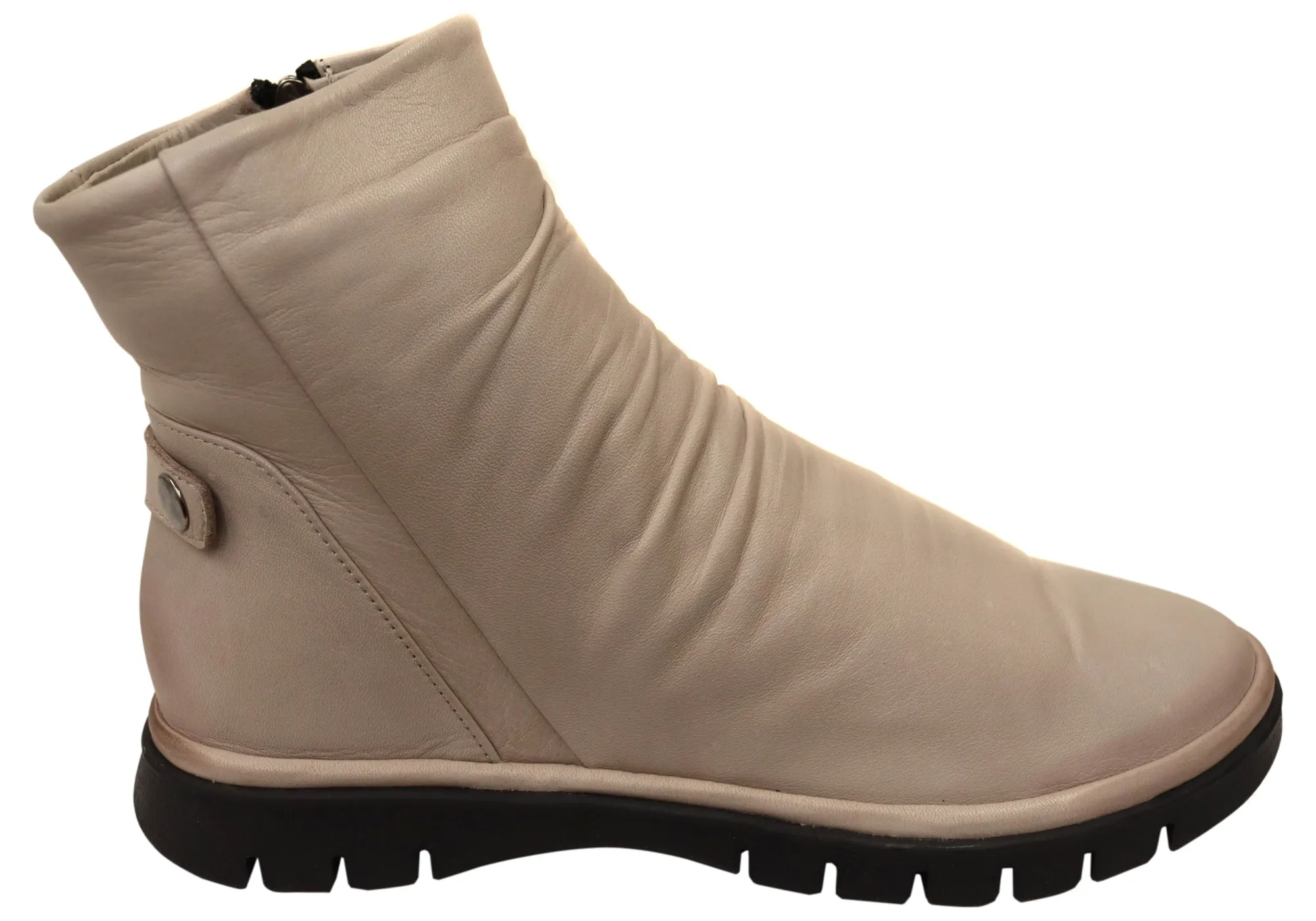 Orizonte Salony Womens European Comfortable Leather Ankle Boots Breathable Active Nomad Fire Side