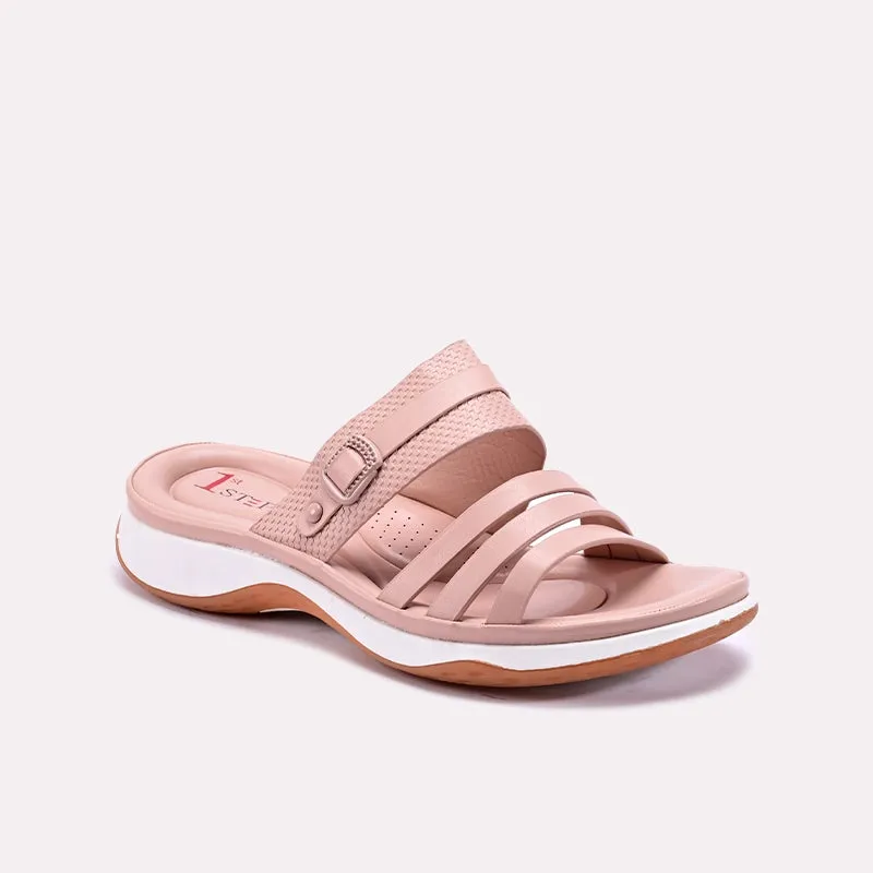 Pink Comfy Casual Slippers 0412736 All Day Travel Light Snow Grip