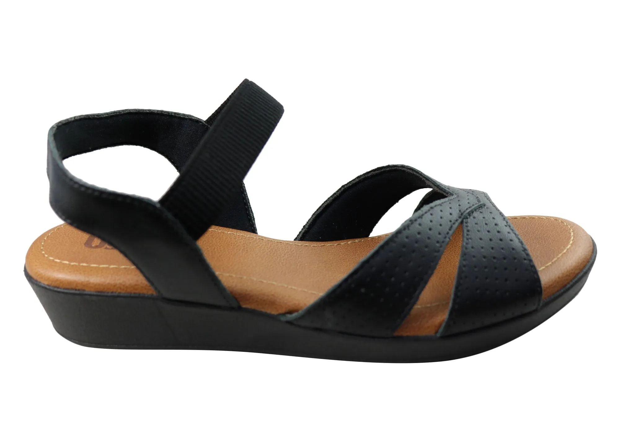 Heat Proof Usaflex Aloha Womens Comfortable Leather Sandals Made In Brazil