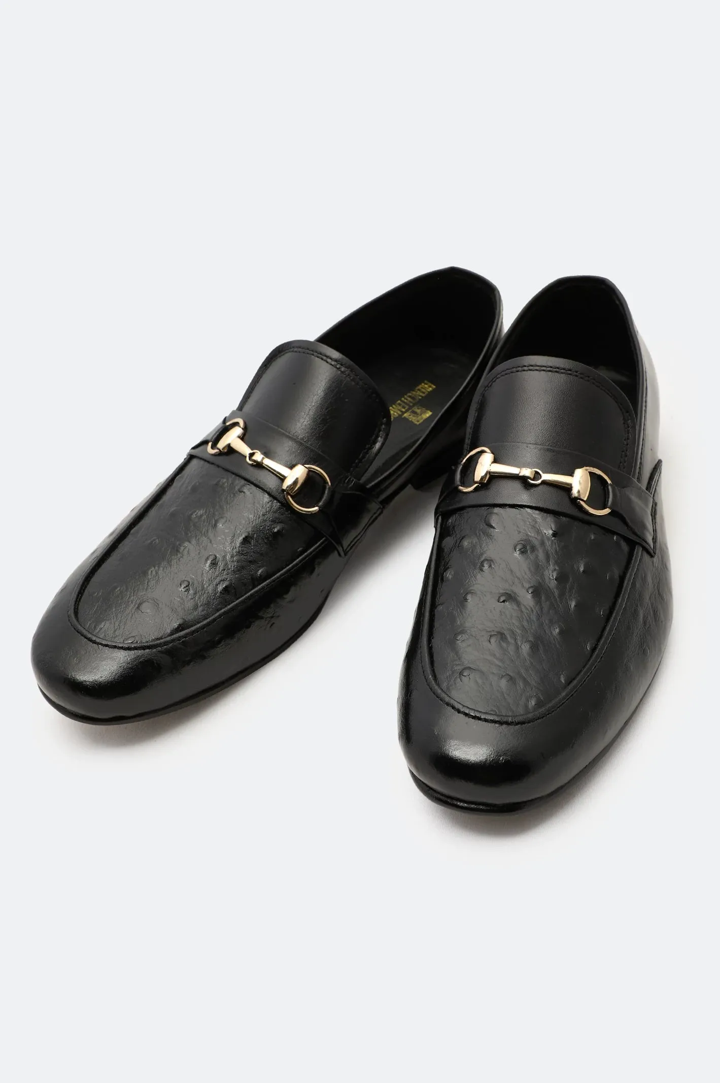 Motion Friendly Black Moccasins Formal Shoes