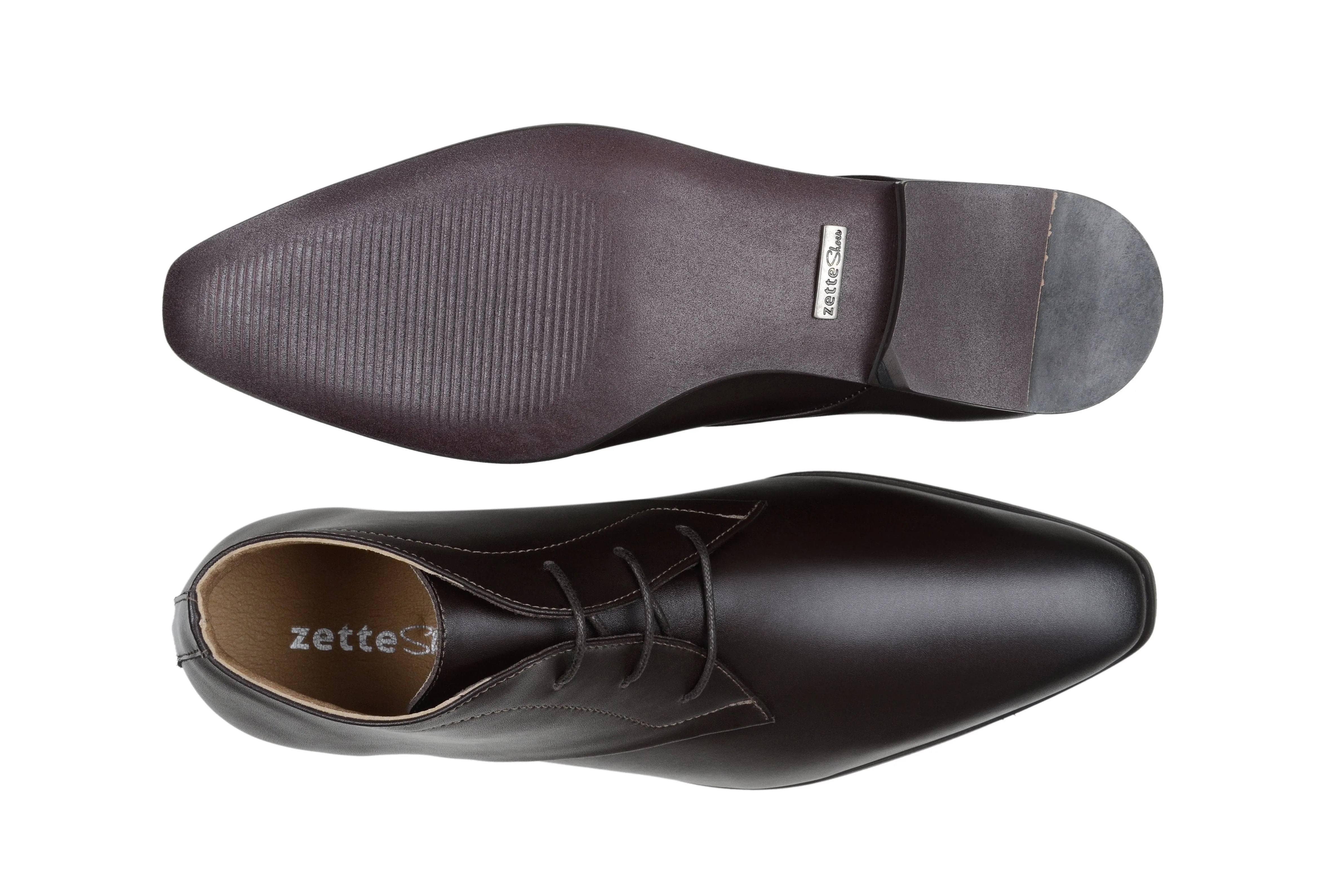 'Benjie' men's vegan chukka by Zette Shoes - espresso Couple Pair Supportive structure