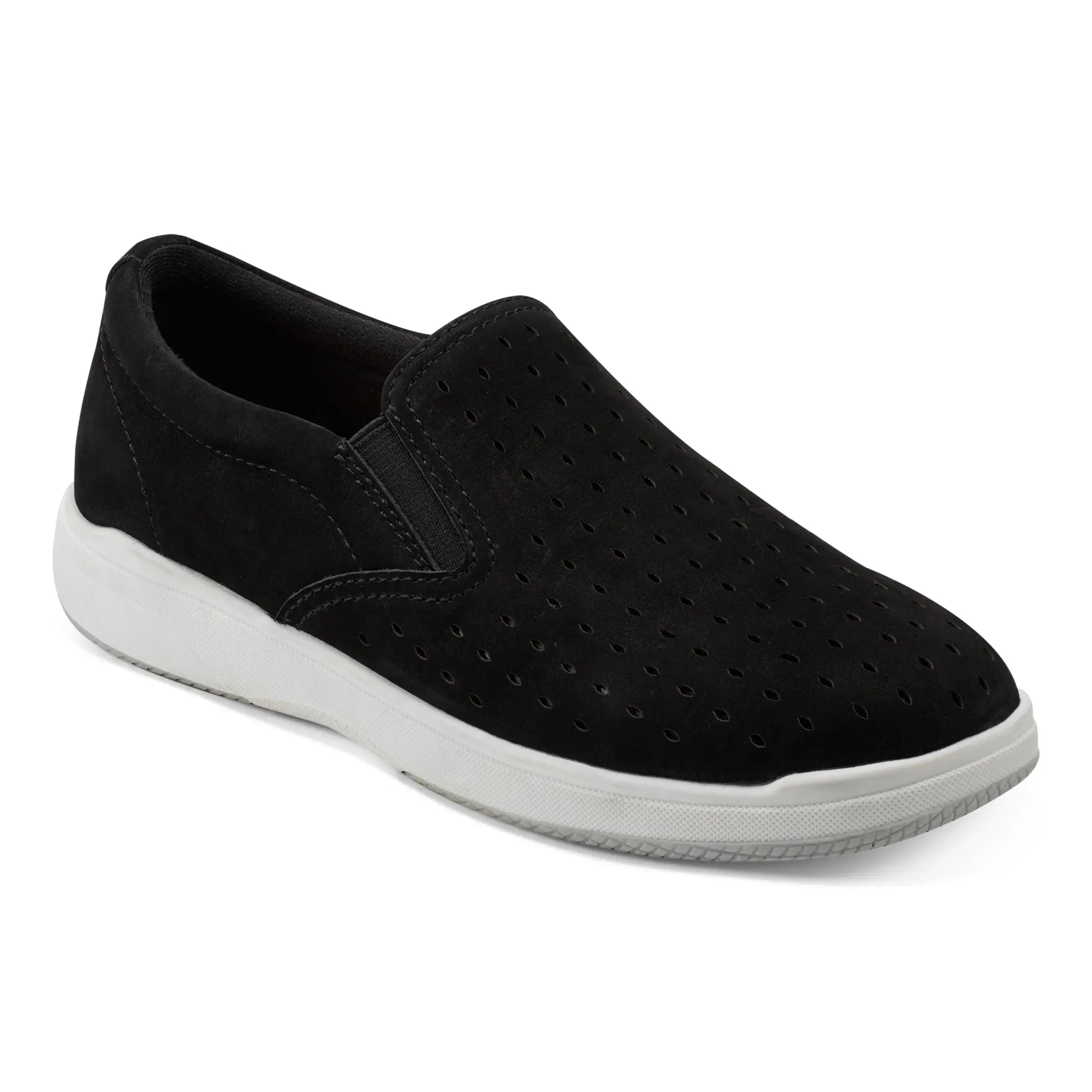 Nel Laser Cut Round Toe Casual Slip-on Sneakers Story Glow