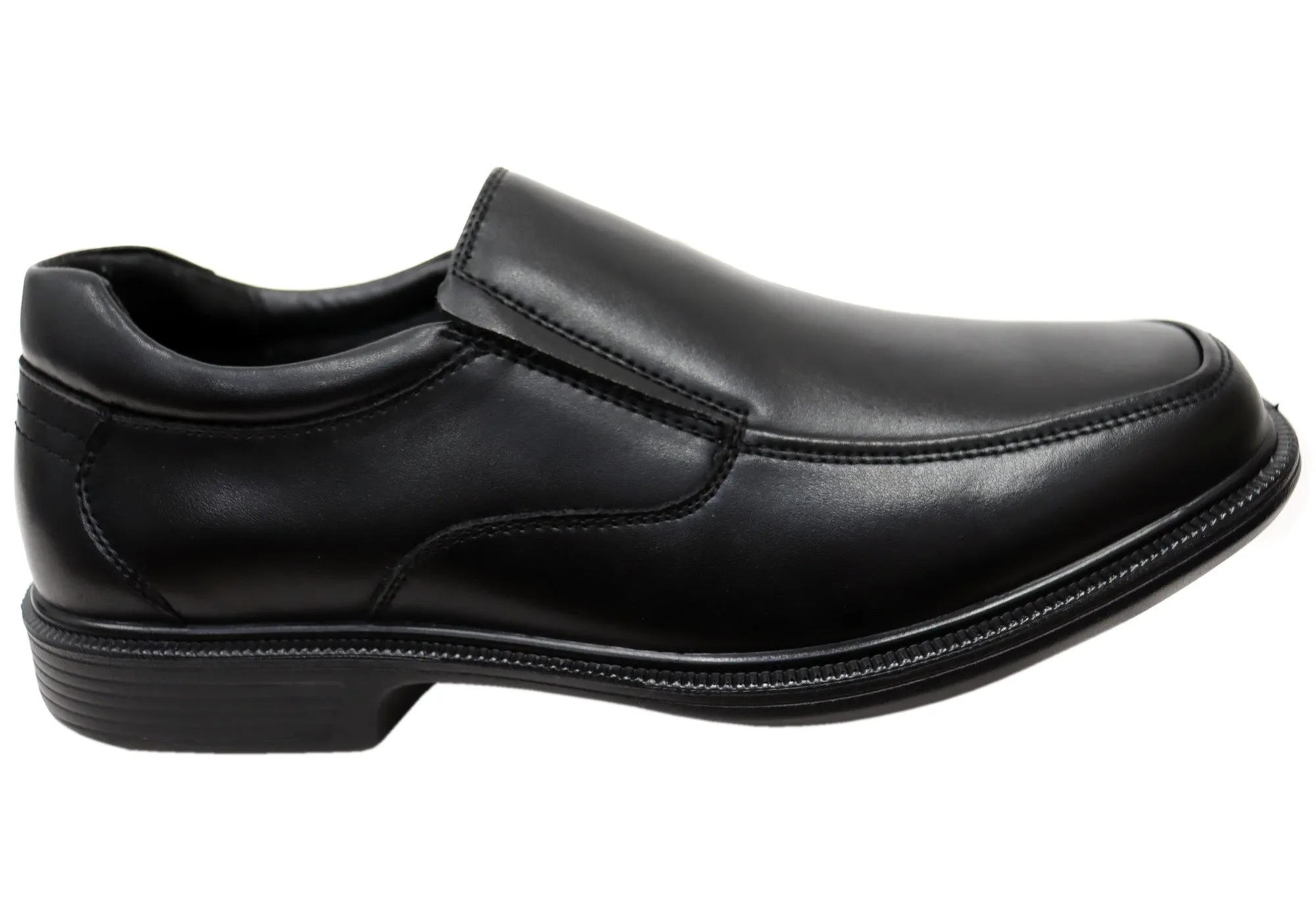 Explorer Mens Roko Leather Comfortable Slip On Dress Shoes Fast Wear stylish workwear