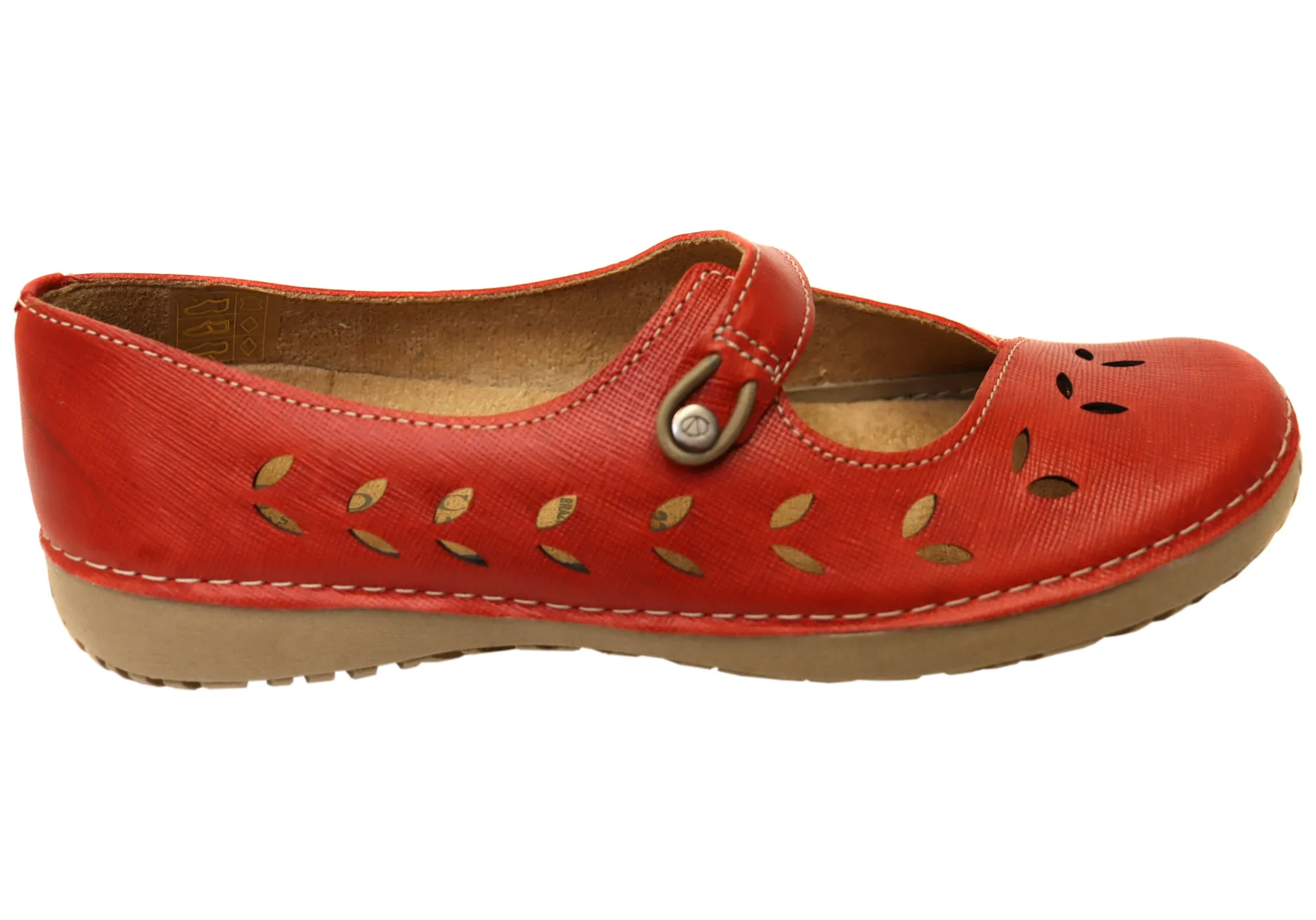 Fitness Andacco Kezia Womens Comfortable Leather Shoes Made In Brazil