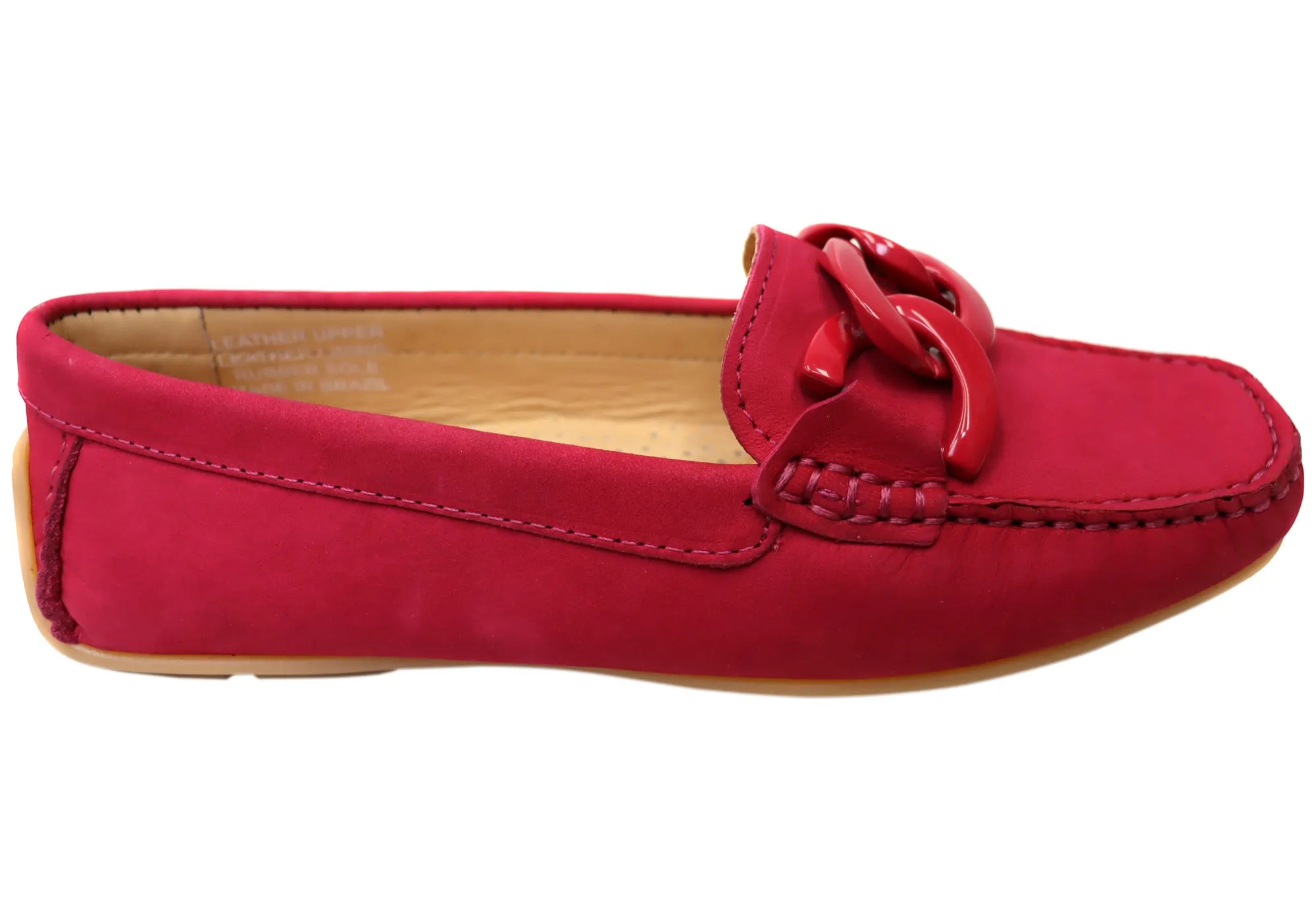 On Trend Run Free Savelli Emile Womens Comfortable Leather Loafer Shoes Made In Brazil